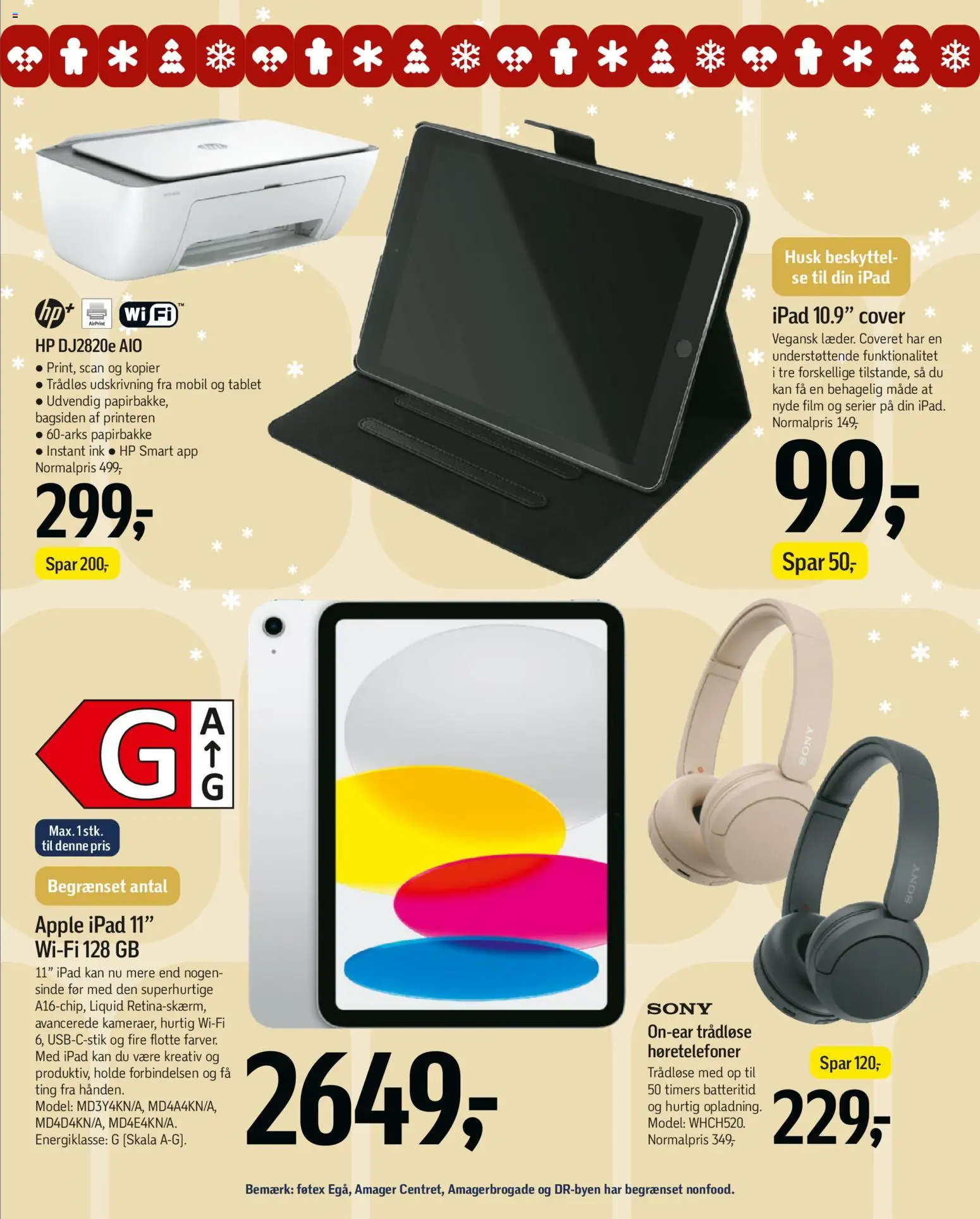 Føtex tilbudsavis – gyldig fra 19.12.2025 | Side: 46 | Produkter: Tablet, Høretelefoner
