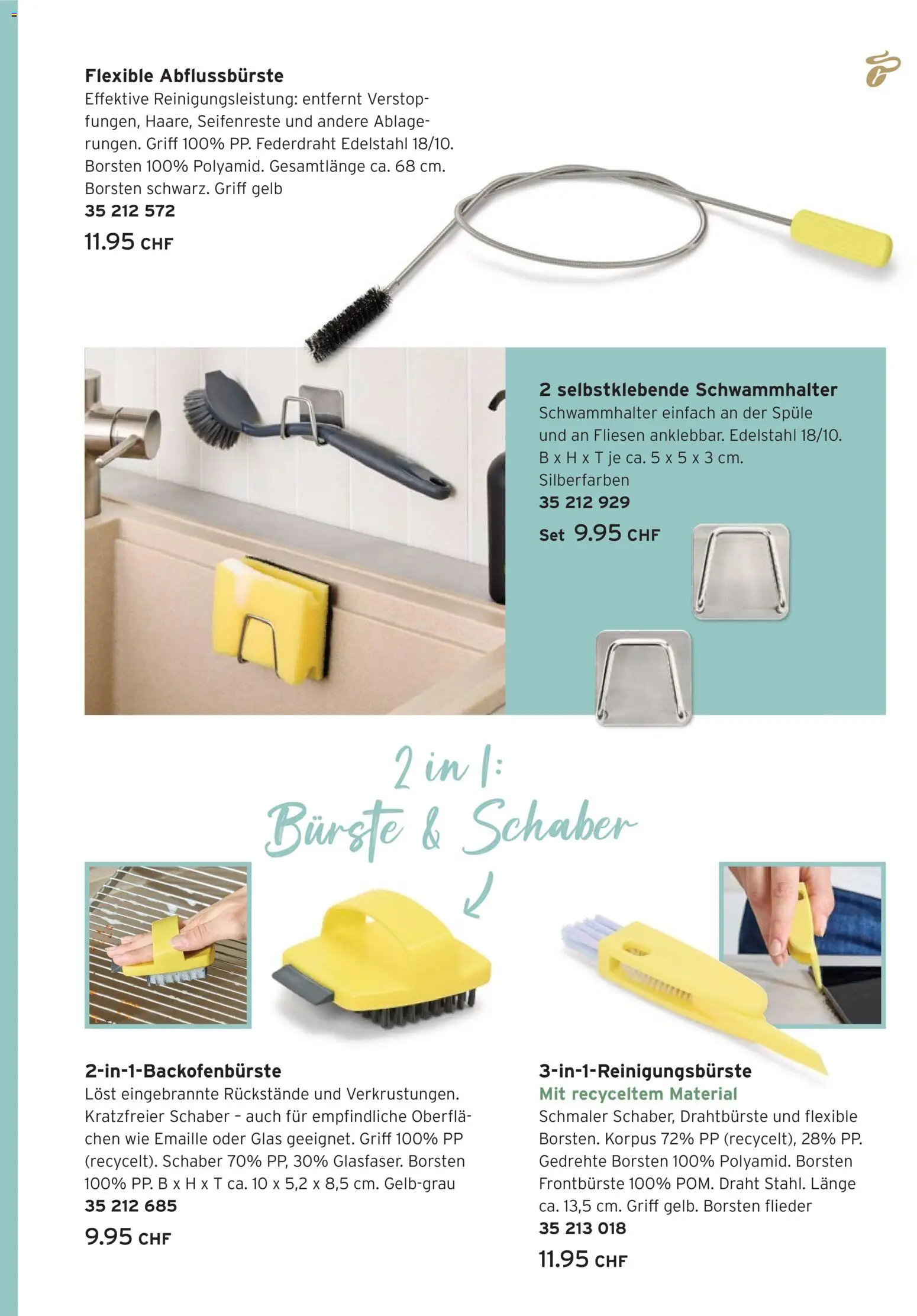 Tchibo Aktionen Mehr Farbe, mehr Frische – gültig ab 20.01.2026 | Seite: 9 | Produkte: Bürste