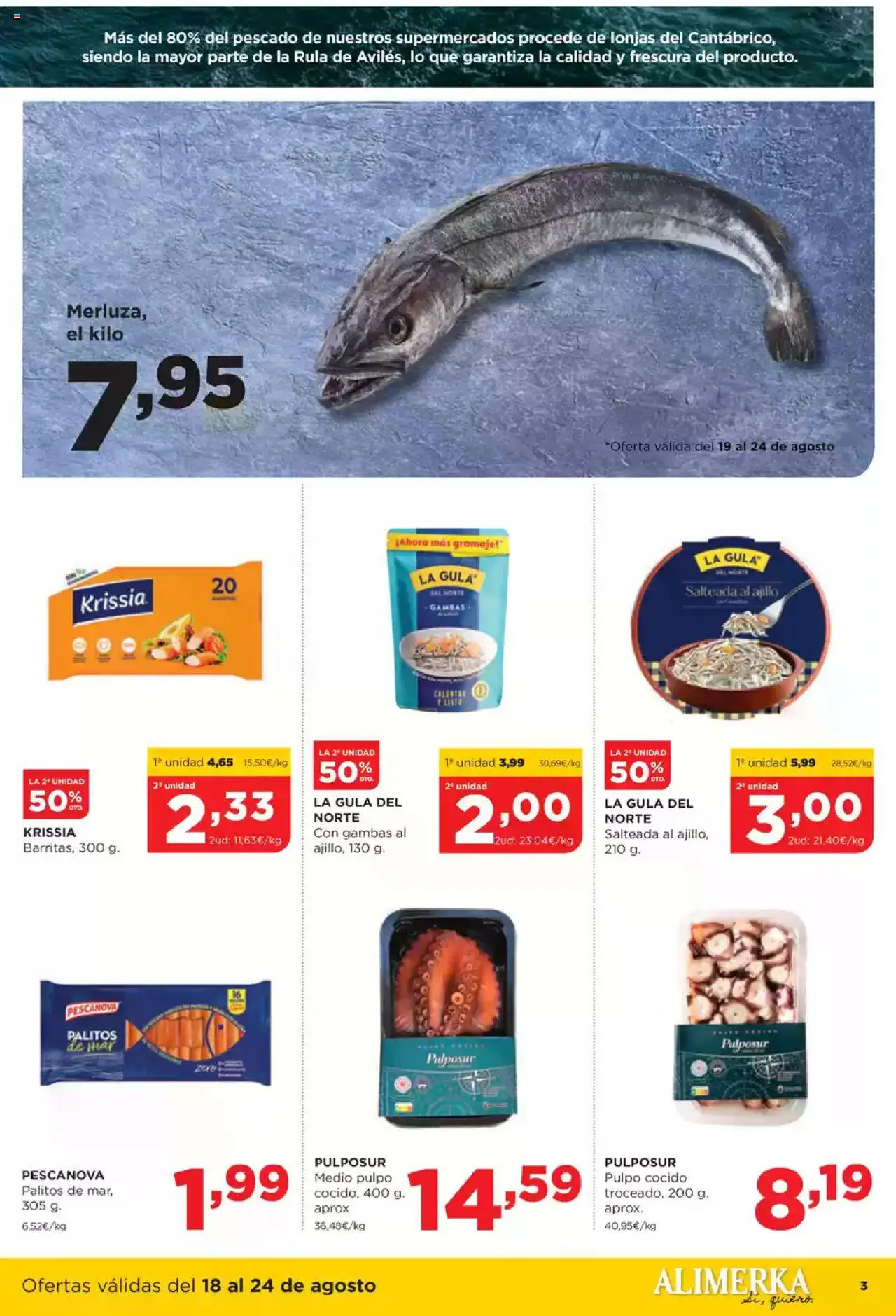 Alimerka folleto Asturias │ válido desde el 18.08.2025 | Página: 3 | Productos: Pescado