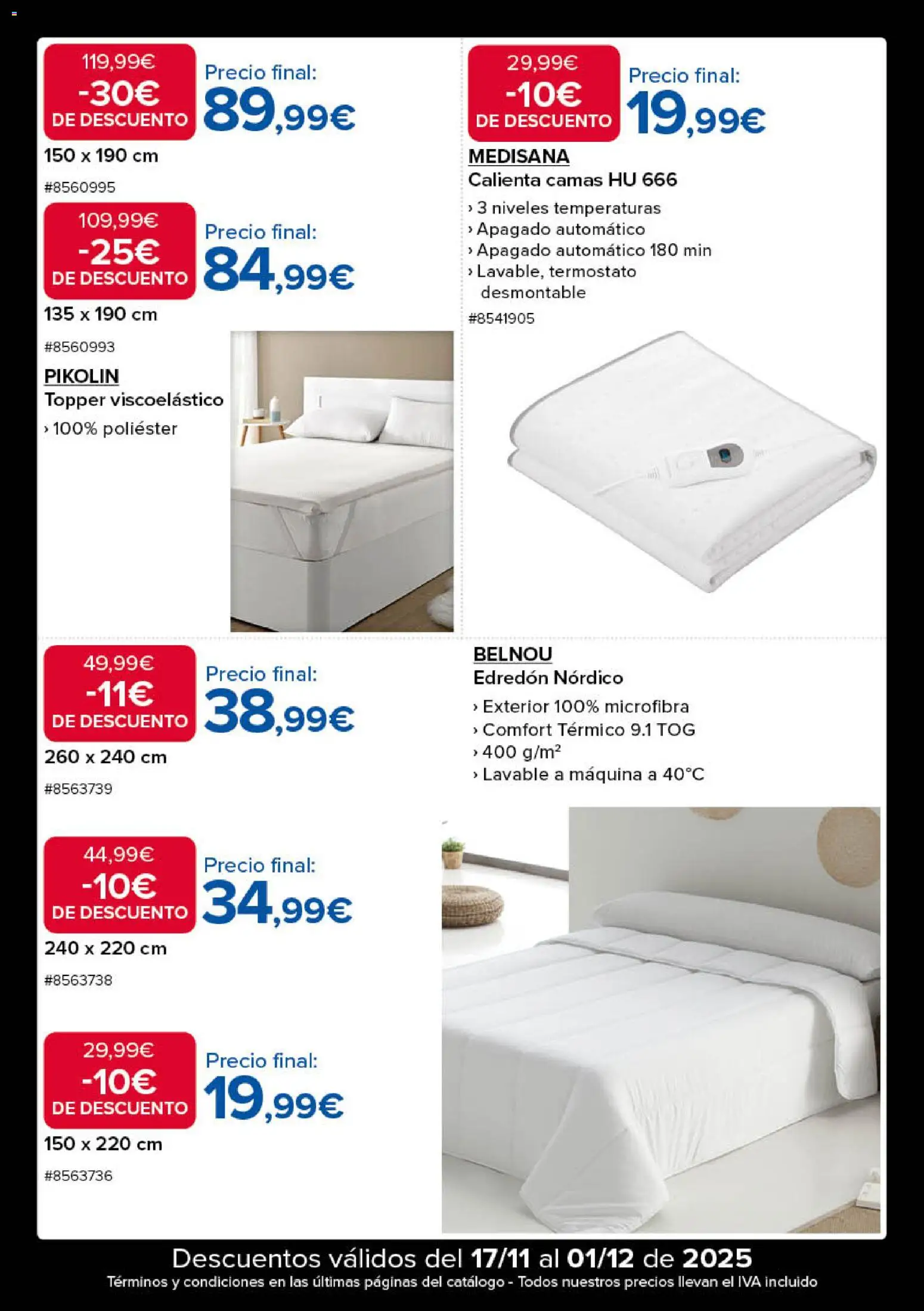 Costco Black Friday │ válido desde el 17.11.2025 | Página: 15 | Productos: Edredón