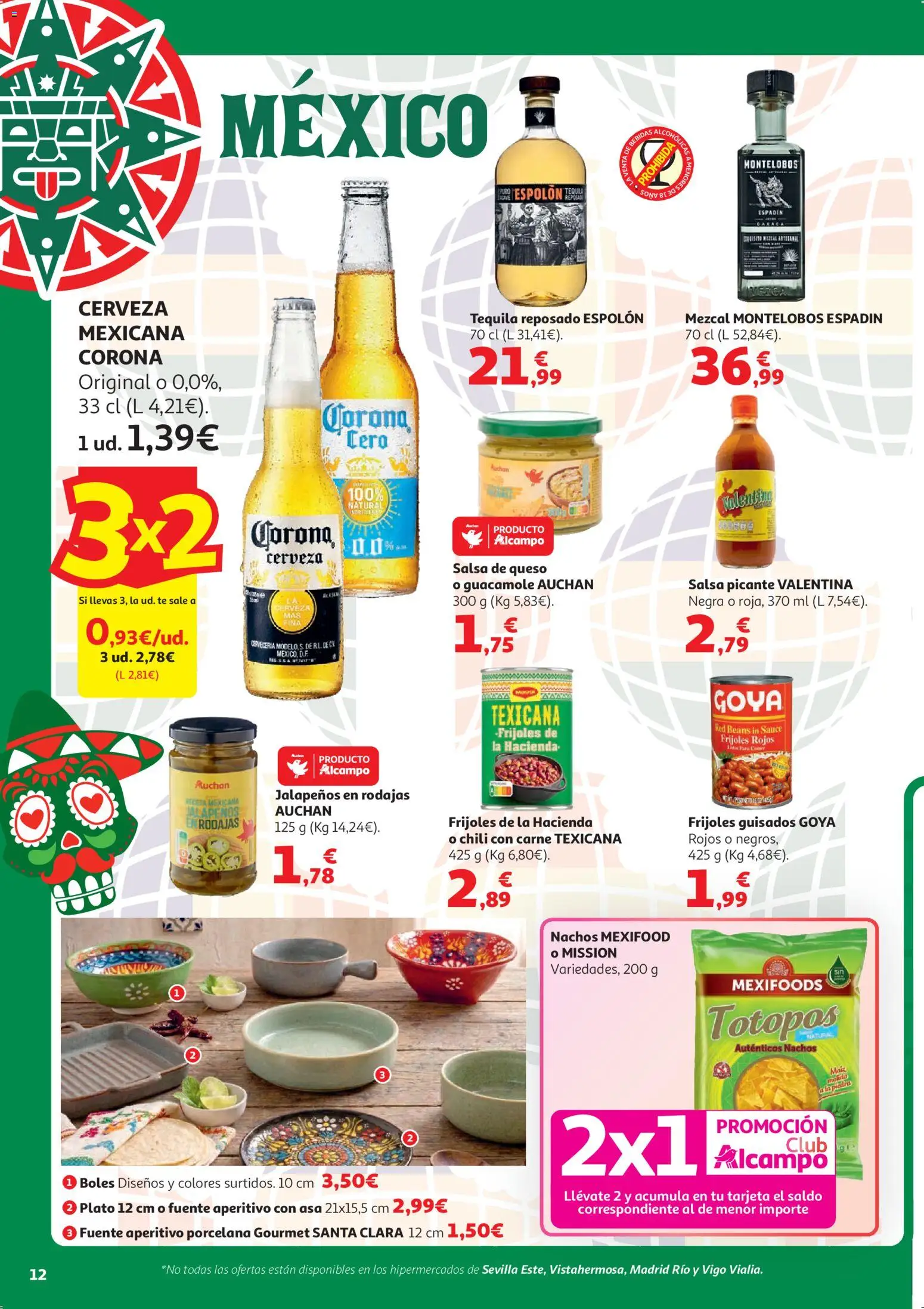 Alcampo  HG General Cat │ válido desde el 07.04.2026 | Página: 12 | Productos: Καλτσάκια μισά, Queso, Cerveza, Guacamole
