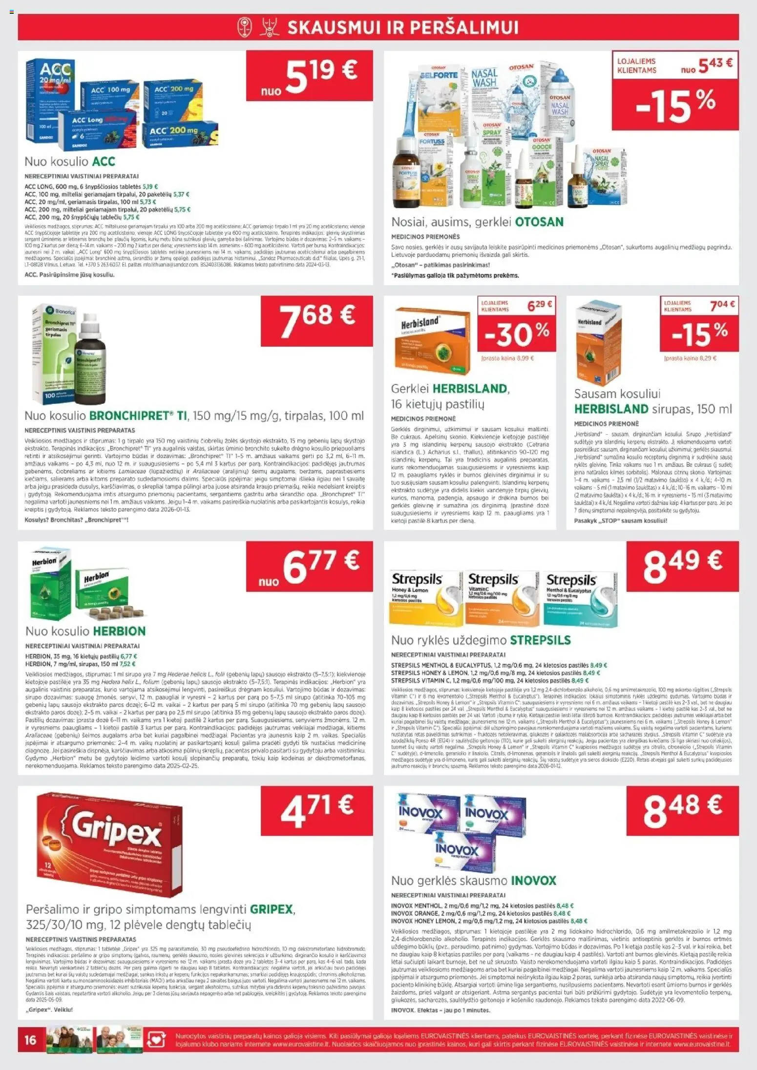 EUROVAISTINĖ akcijos nuo 31.01.2026 | Puslapis: 16