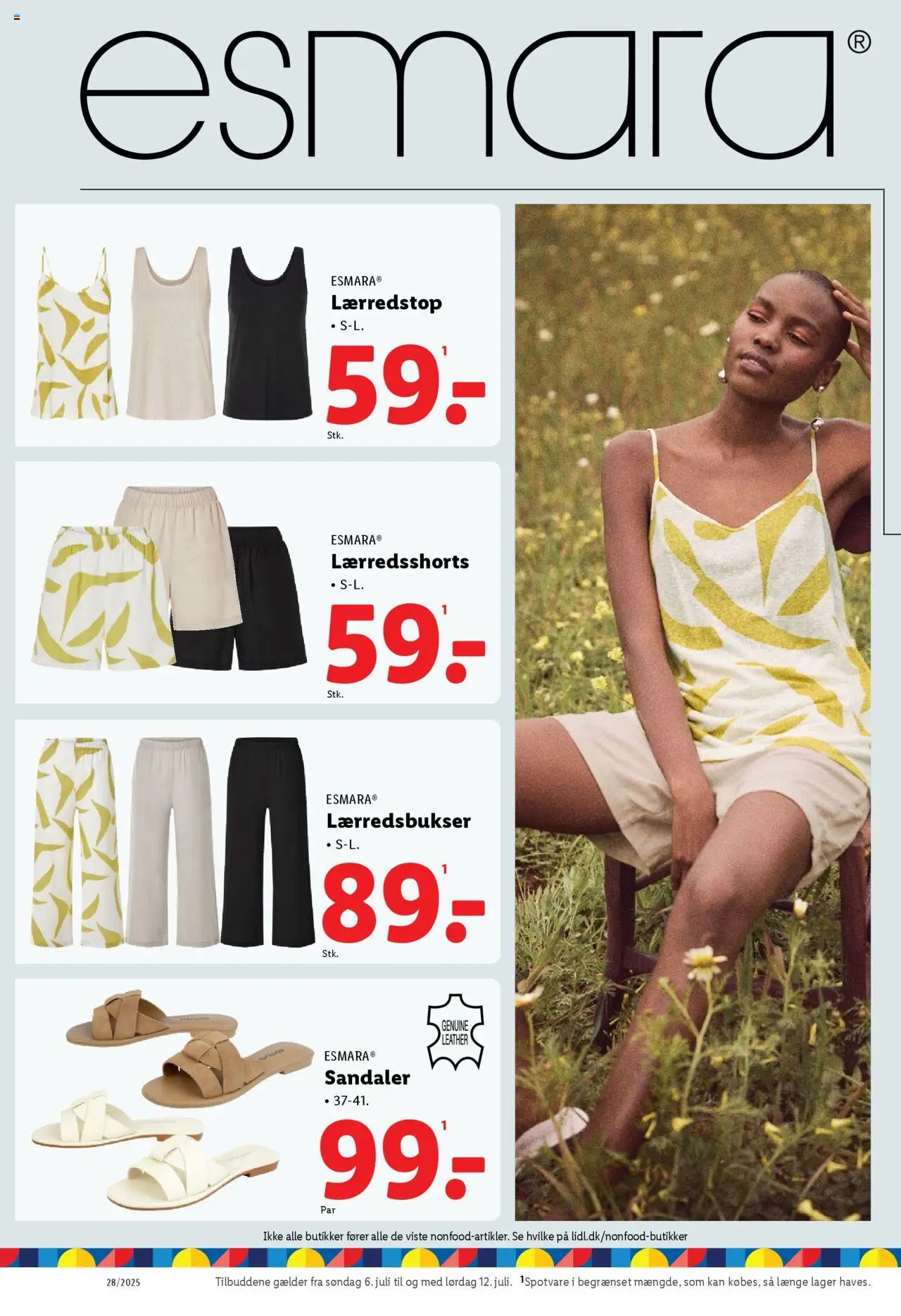 Lidl Tilbudsavis gyldig fra 06.07.2025 | Side: 22 | Produkter: Shorts, Sandaler, Søm