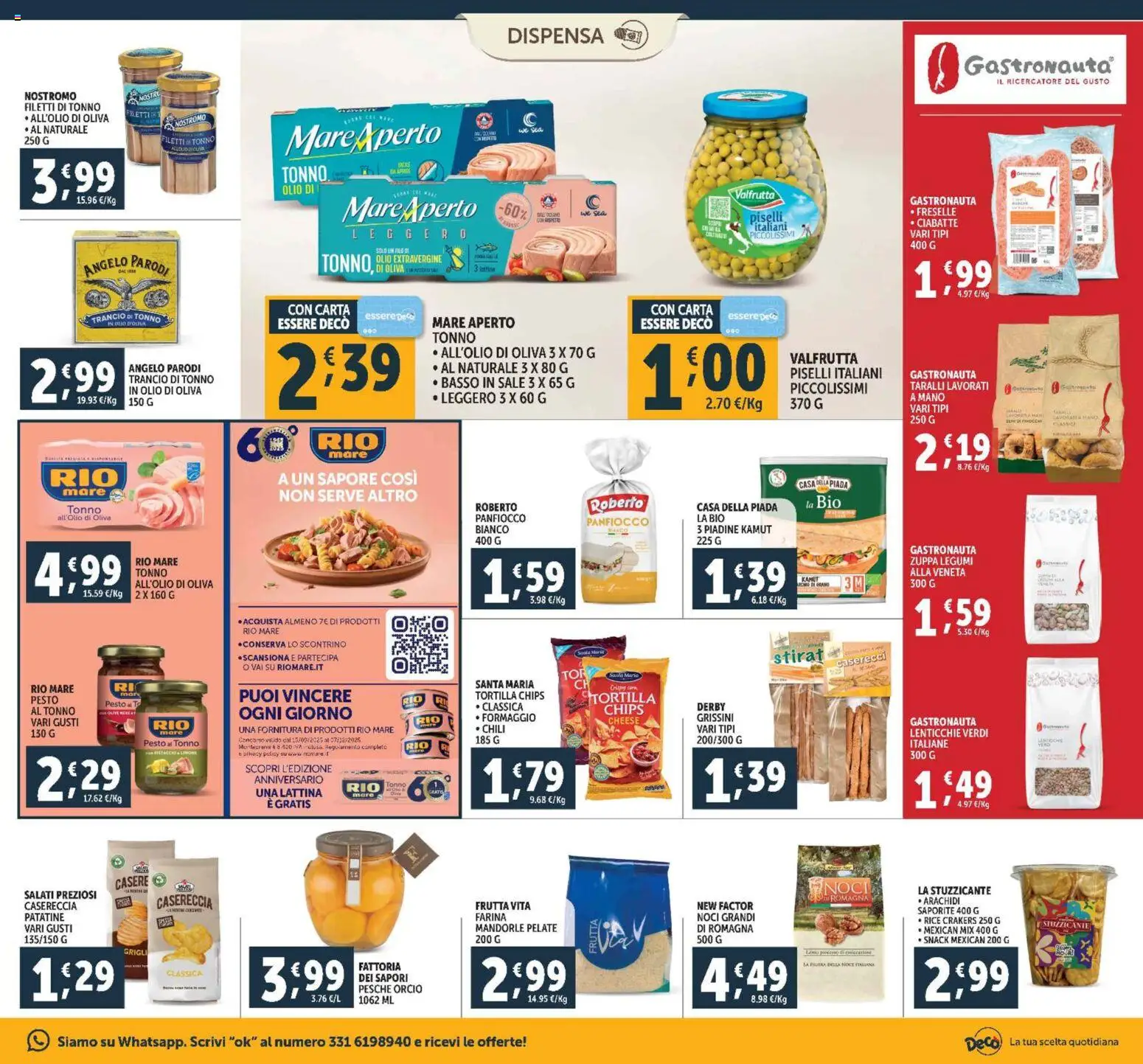 Volantino Decò del 28.10.2025 | Pagina: 15 | Prodotti: Frutta, Sale, Noci, Piselli