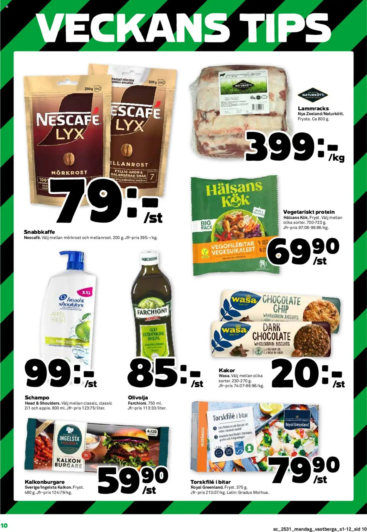 Coop Forum reklamblad aktuell från 28.07.2025 | Sida: 10 | Produkter: Palm, Öl, Äpple, Fisken