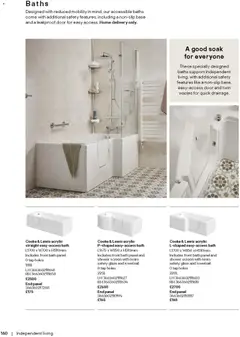Preview of B&Q - Bathrooms valid from 16.12.2025 | Page: 160 | Products: Bath, Shower, Door, Towel