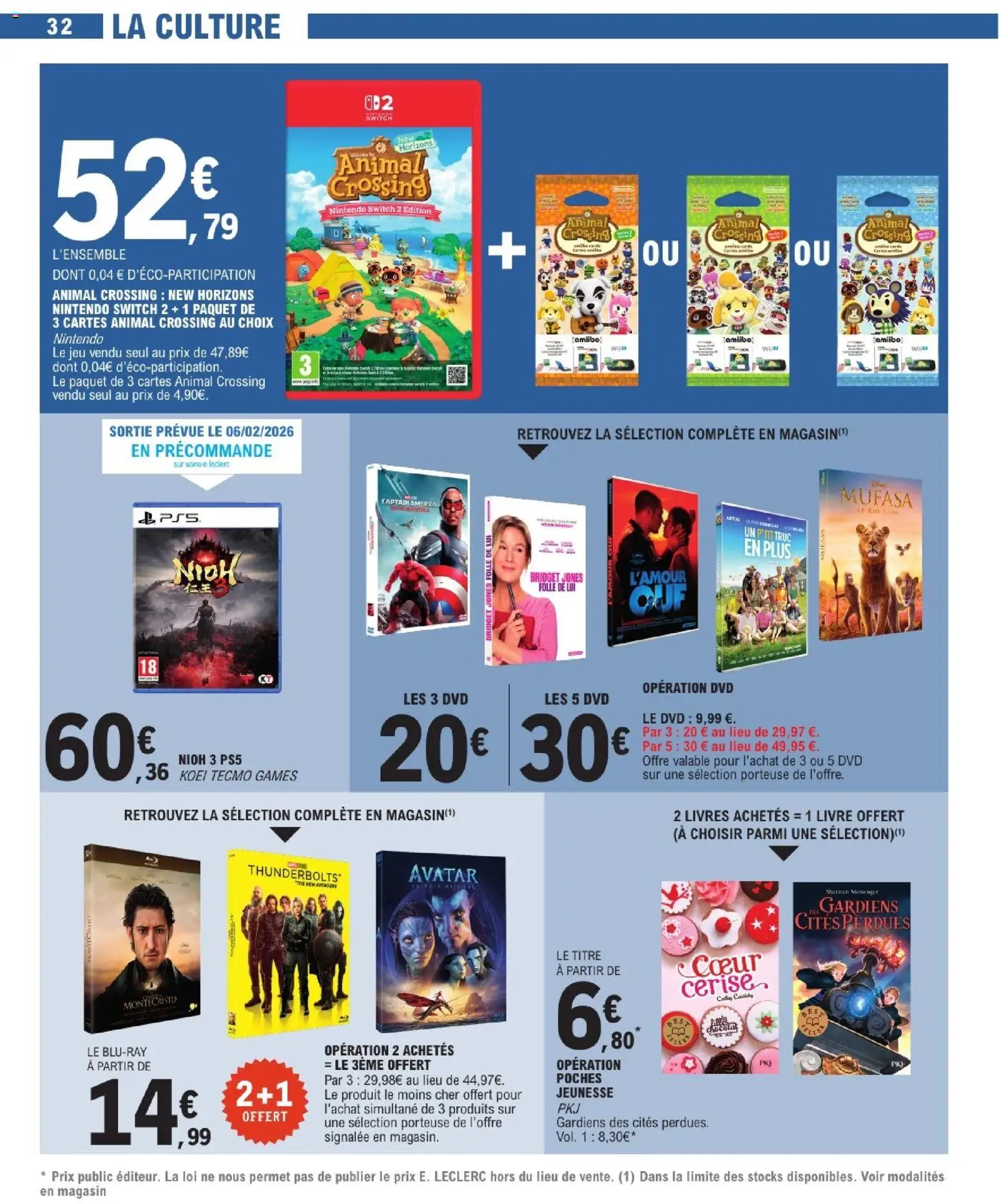 {H1} | Page: 32 | Produits: Vidéo, Thé, Livre