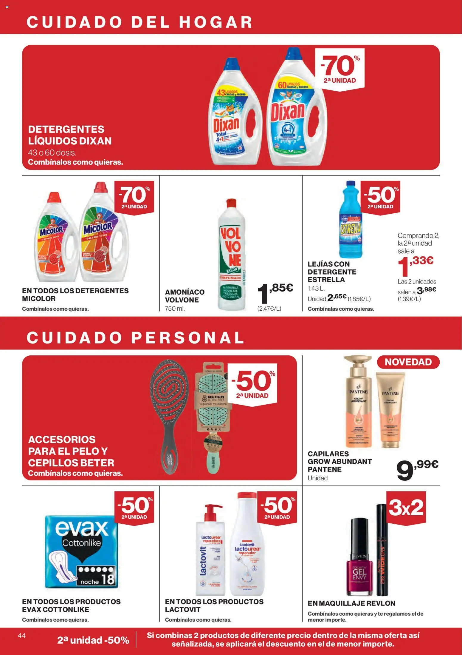 Hipercor catálogo │ válido desde el 07.01.2026 | Página: 44 | Productos: Maquillaje, Detergente, General, Té