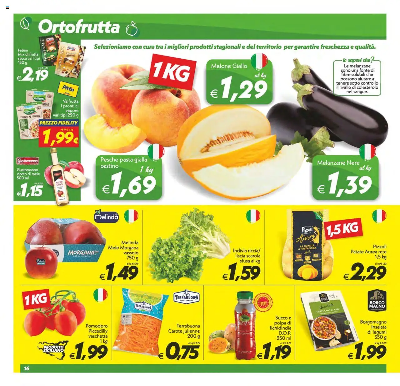 Volantino SuperConveniente del 13.06.2025 | Pagina: 16 | Prodotti: Aceto di mele, Pomodoro, Carote, Cestino