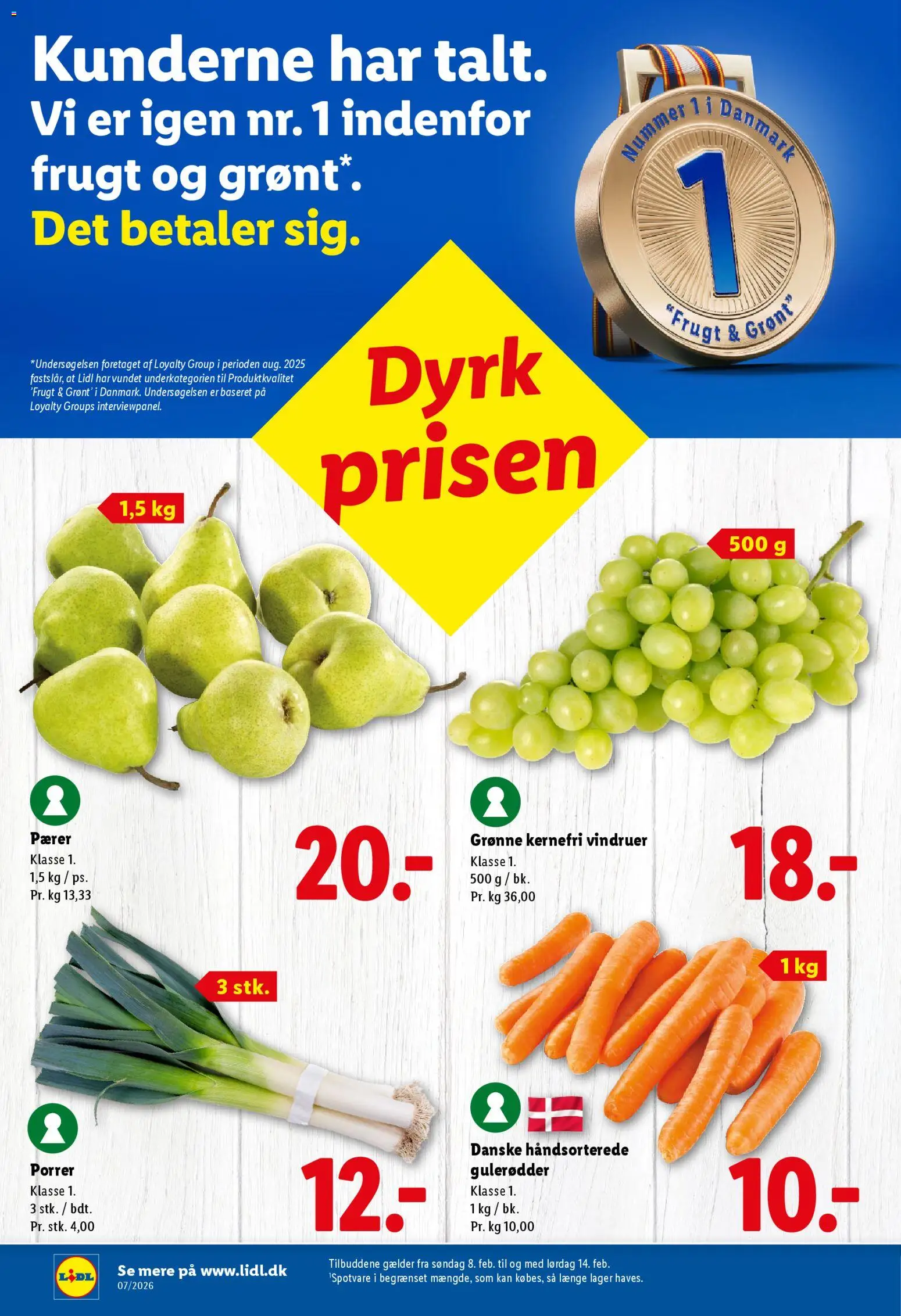 Lidl tilbudsavis – gyldig fra 12.02.2026 | Side: 18 | Produkter: Gulerødder, Vindruer, Pærer, Søm