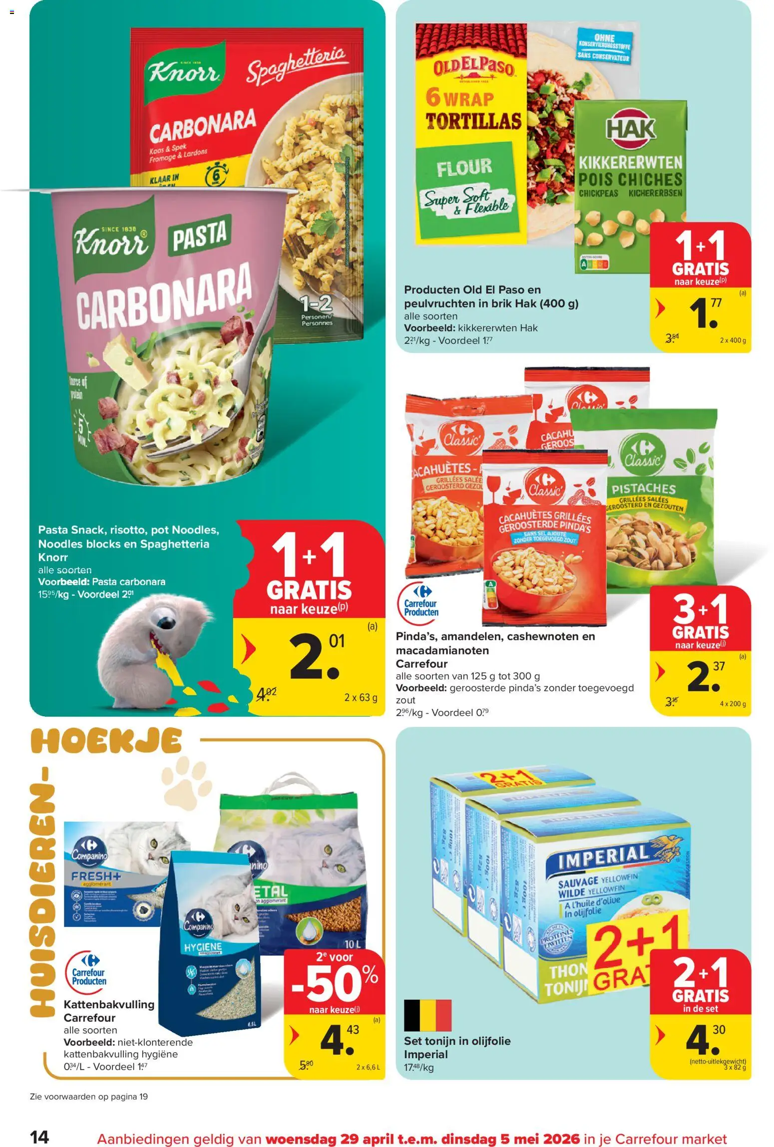 {H1} | Pagina: 14 | Producten: Tonijn, Pistaches, Cashewnoten, Pot