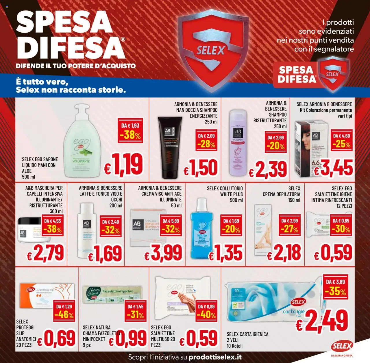 Volantino A&O del 15.09.2025 | Pagina: 14 | Prodotti: Shampoo, Tonico viso, Proteggi slip, Fazzoletti