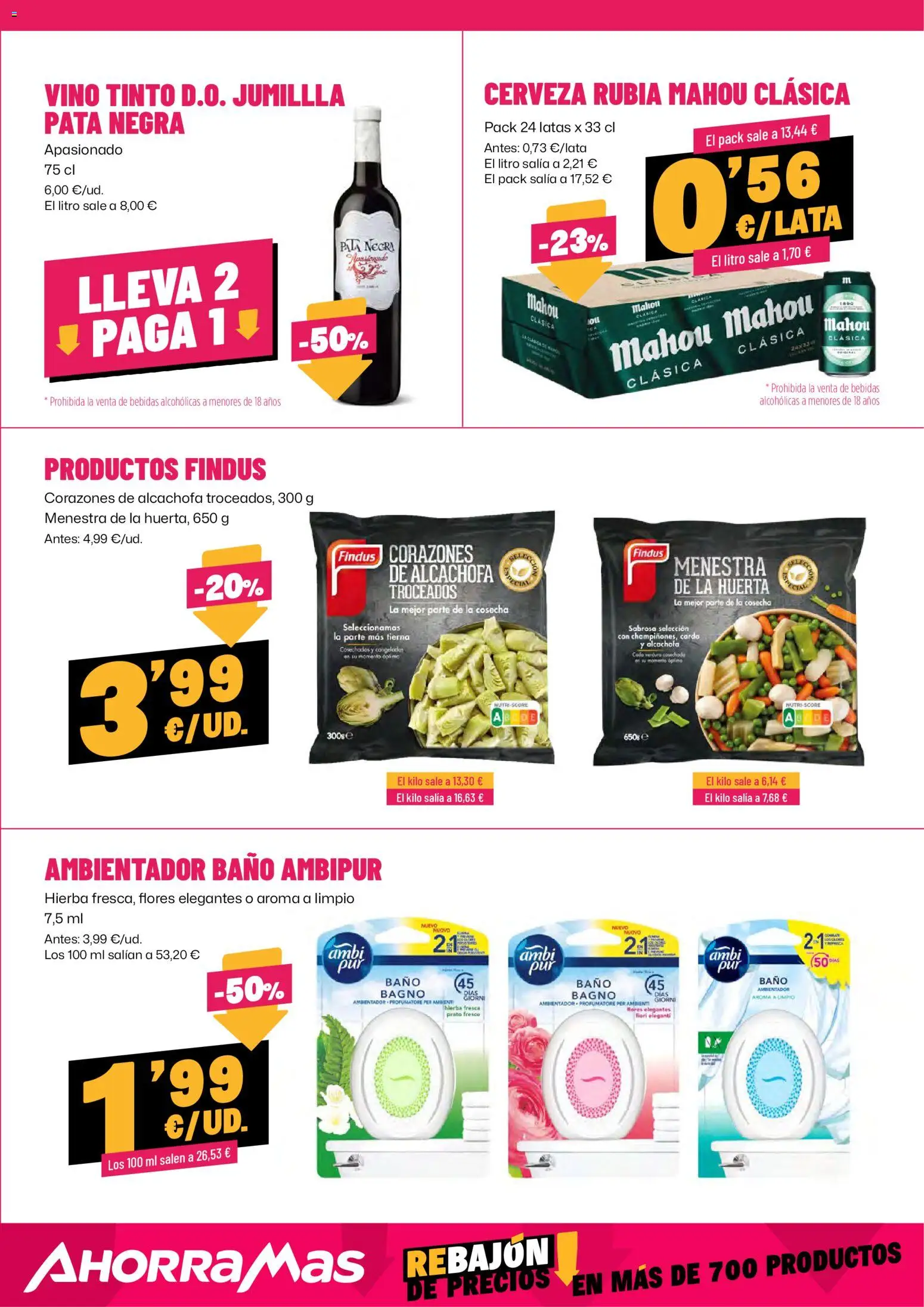 AhorraMas folleto │ válido desde el 08.01.2026 | Página: 13 | Productos: Vino, Cerveza, Baño