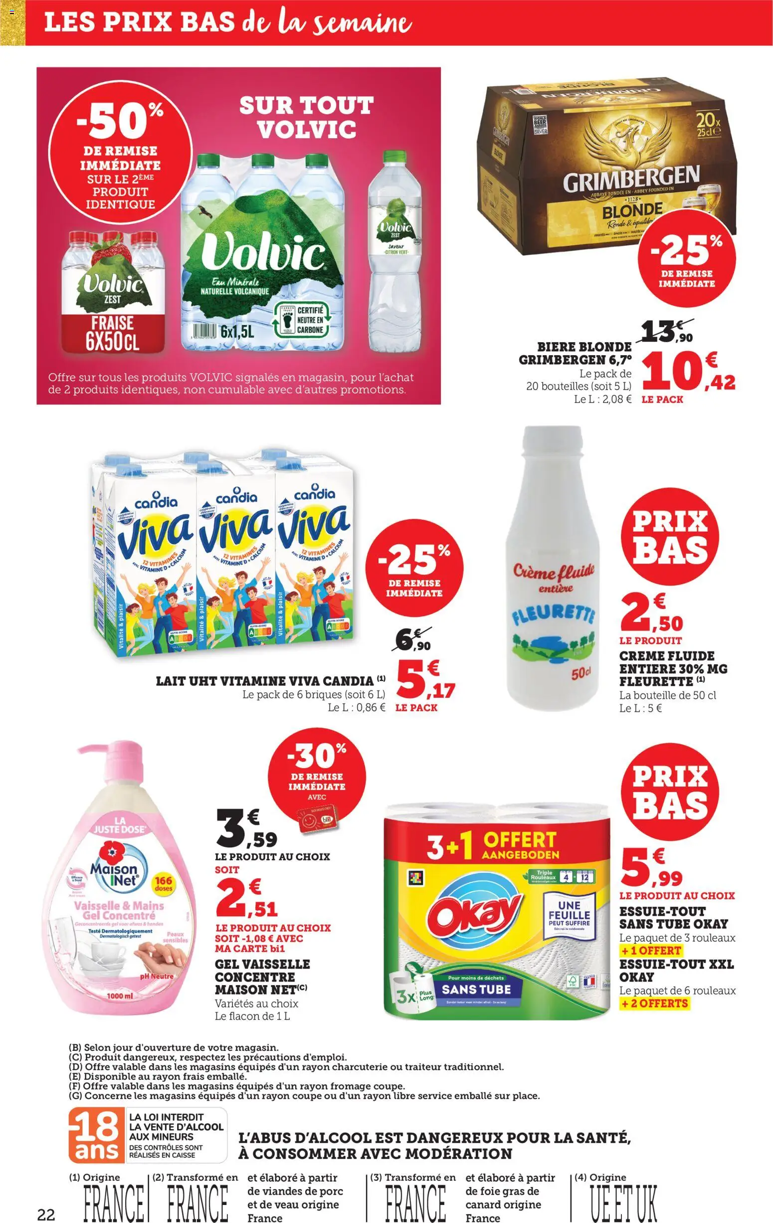 {H1} | Page: 23 | Produits: Bière blonde, Fromage, Bière, Porc