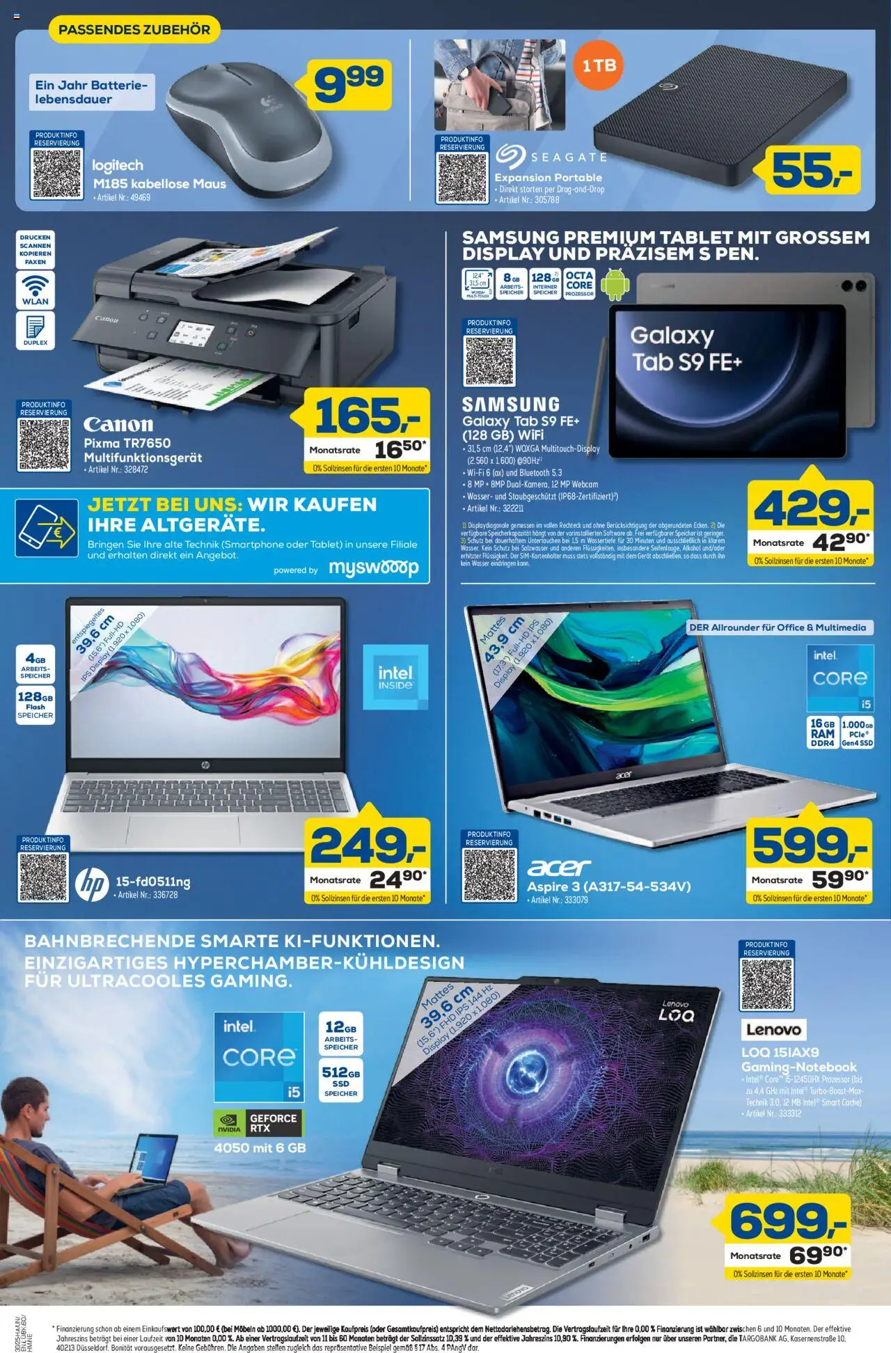 Euronics  Prospekt Berlet - gültig ab dem 17.07.2025 | Seite: 8 | Produkte: Lenovo, Samsung, Tablet, Maus