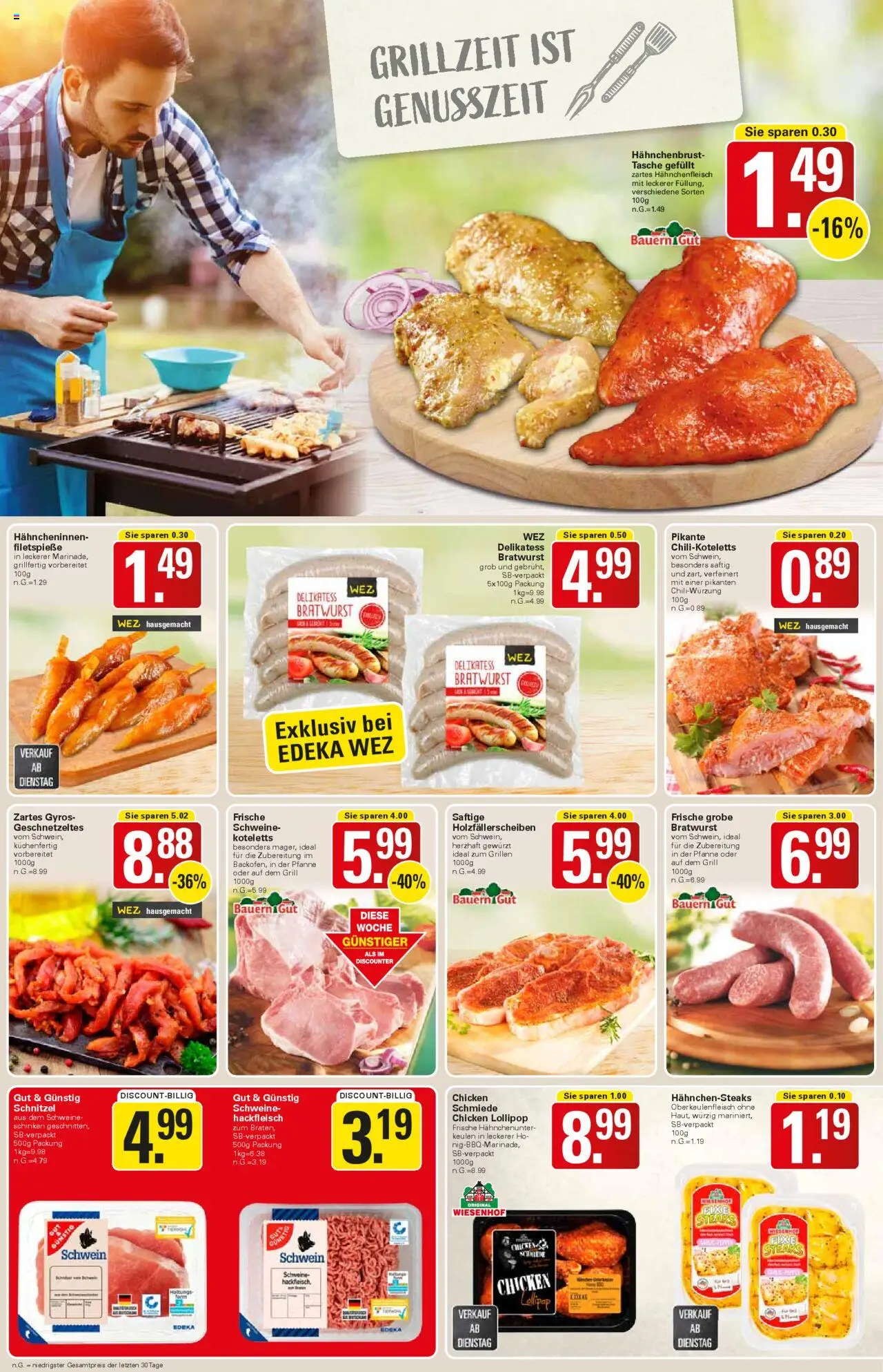 WEZ Prospekt - gültig ab dem 21.07.2025 | Seite: 6 | Produkte: Tasche, Bratwurst, Steak, Hahnchenbrust