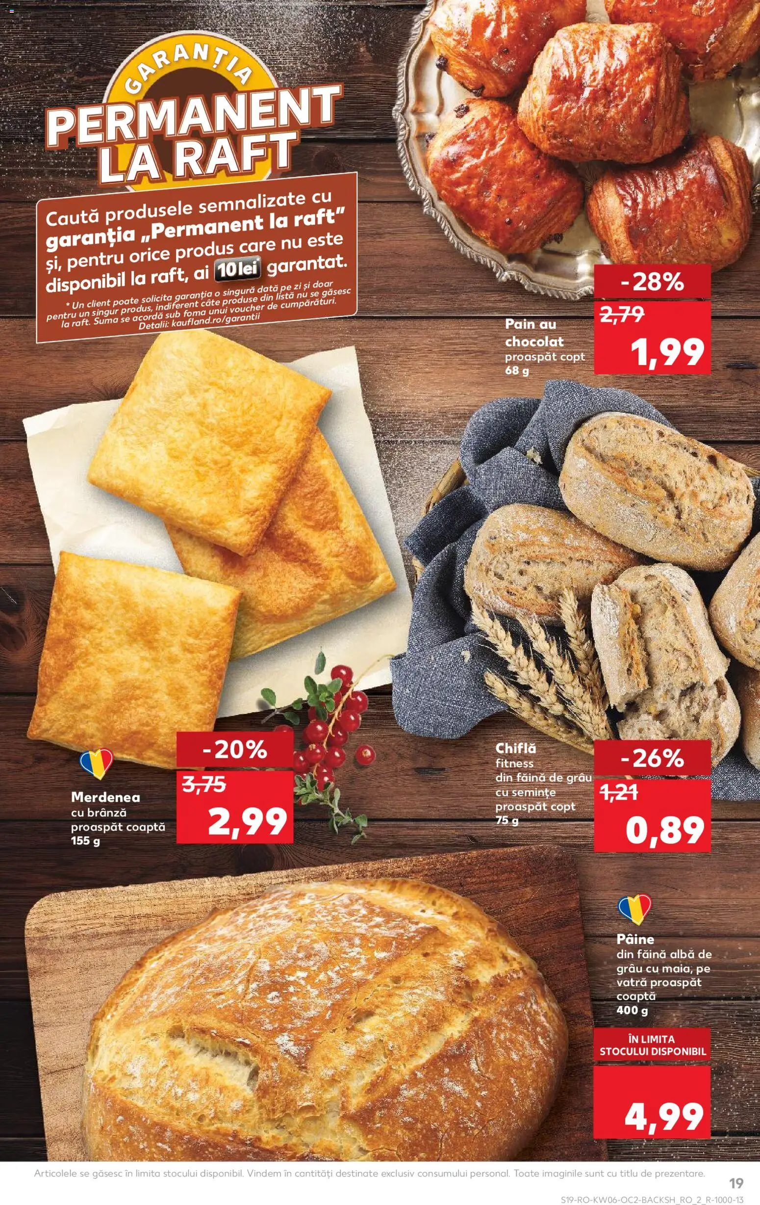 Noul catalog Kaufland – valabil de la 04.02.2026 | Pagină: 19 | Produse: Raft, Chiflă, Brânză, Pâine