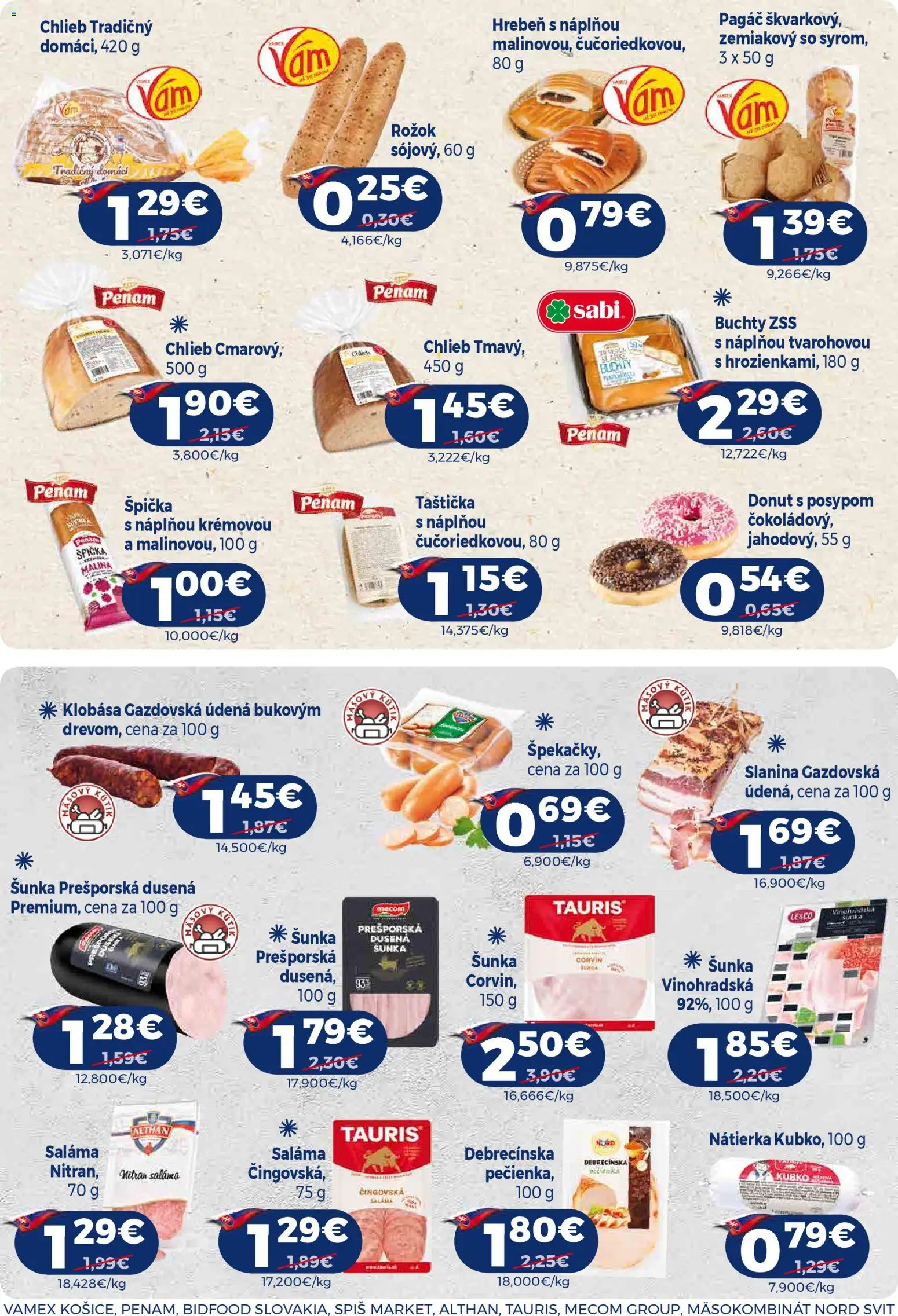 Nové Milk Agro akcie – leták je platný od 21.01.2026 | Strana: 9 | Produkty: Rožok, Slanina, Klobása, Hrebeň