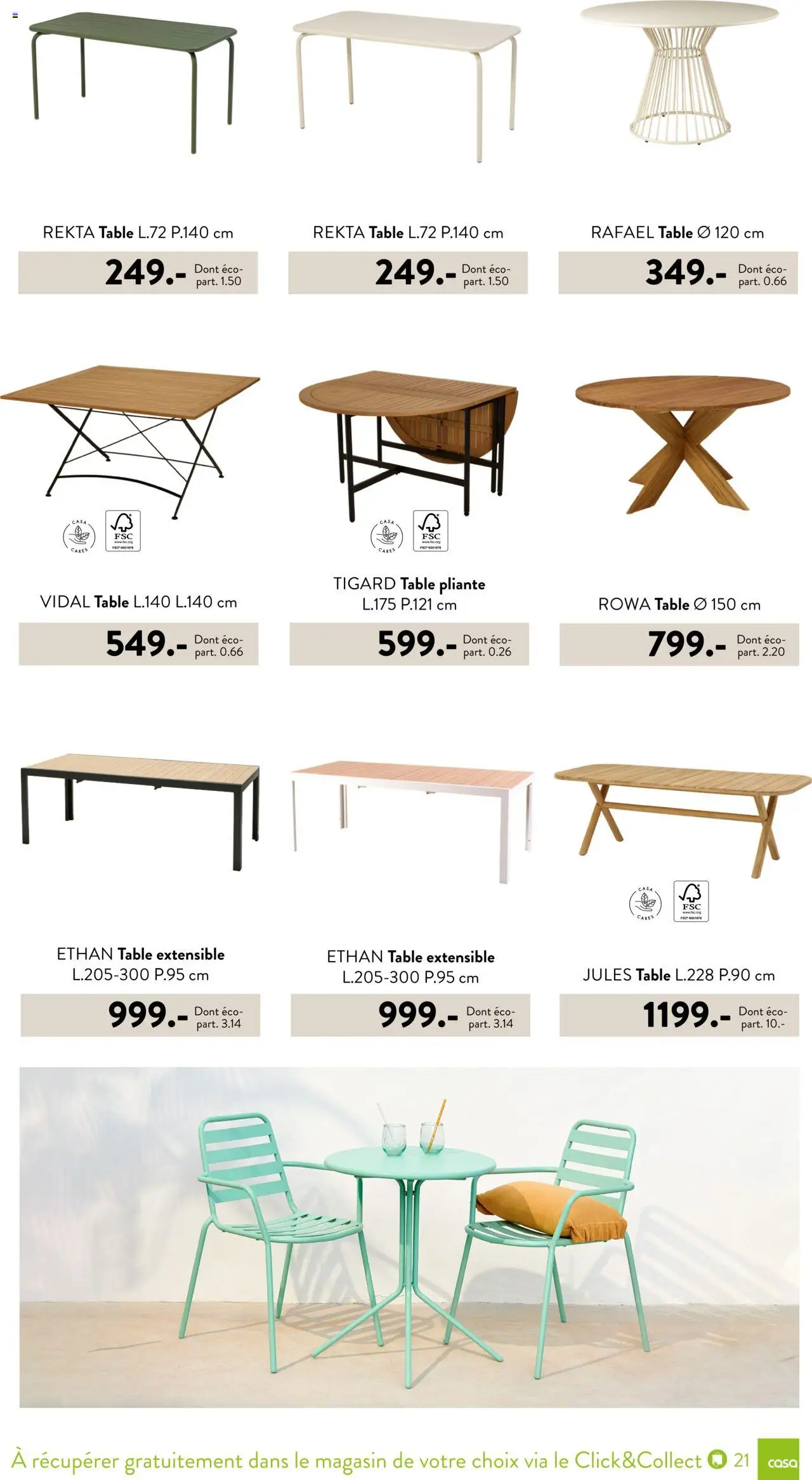  | Page: 21 | Produits: Table extensible, Table, Table pliante