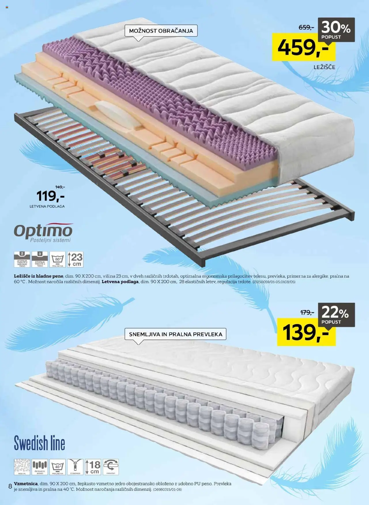 XXXL Lesnina katalog naj vaše sanje postanejo resničnost │ velja od 19.08.2025 | Stran: 8 | Izdelki: Ležišče, Prevleka