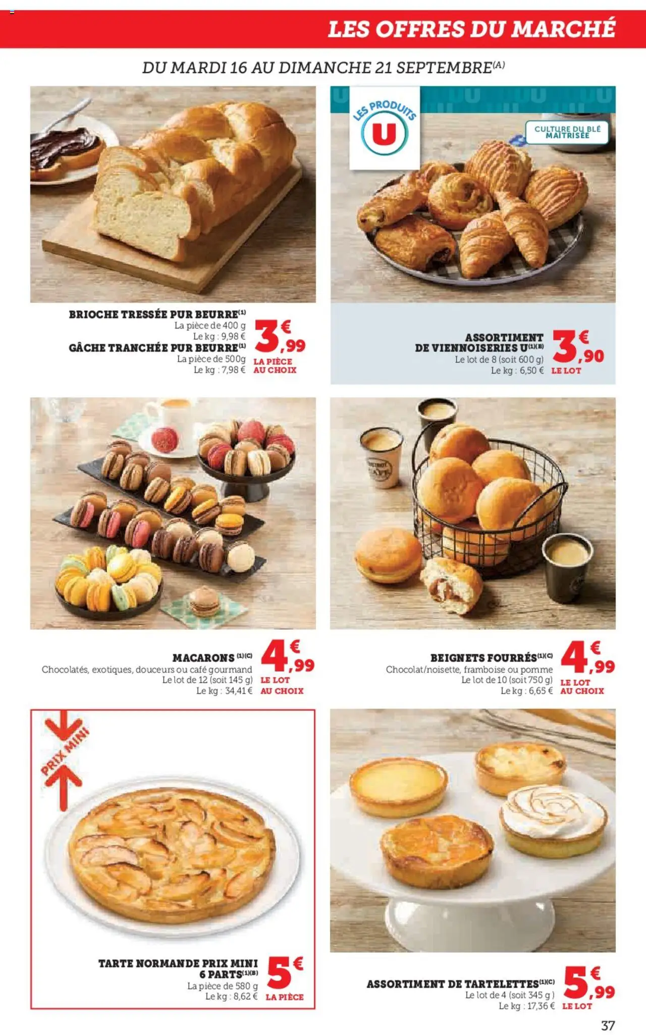  | Page: 37 | Produits: Pomme, Macarons, Viennoiseries, Café