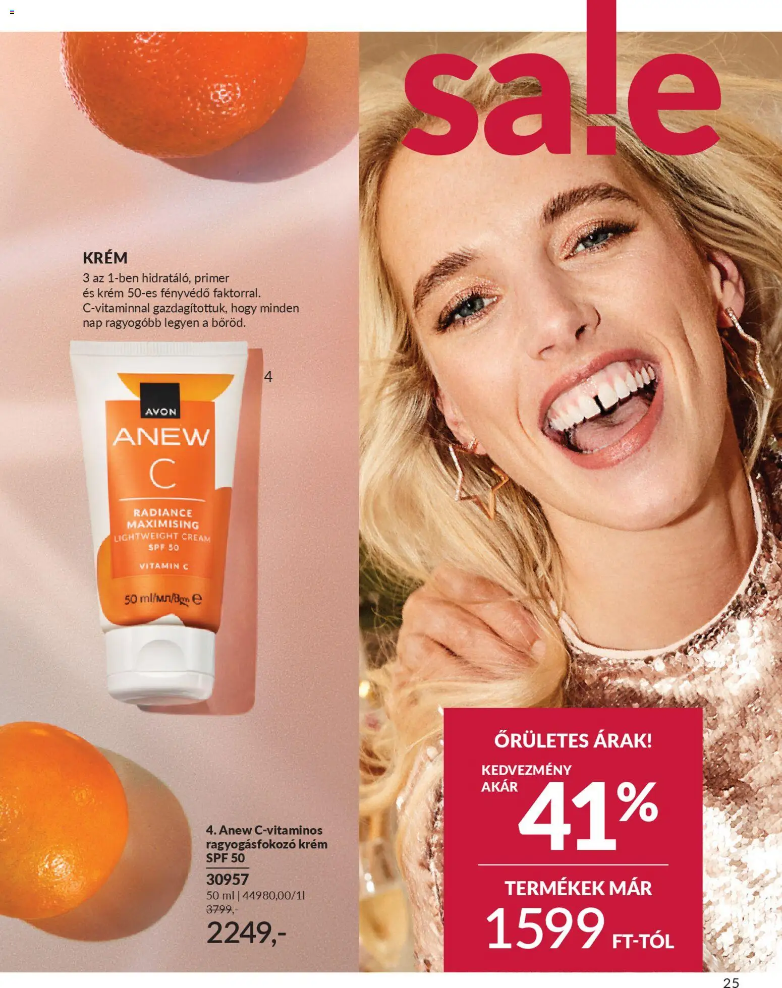 Avon akciós ujság - amely érvényes a következő dátumtól: 01.01.2026 | Oldal: 27 | Termékek: Vitamin c, Fényvédő
