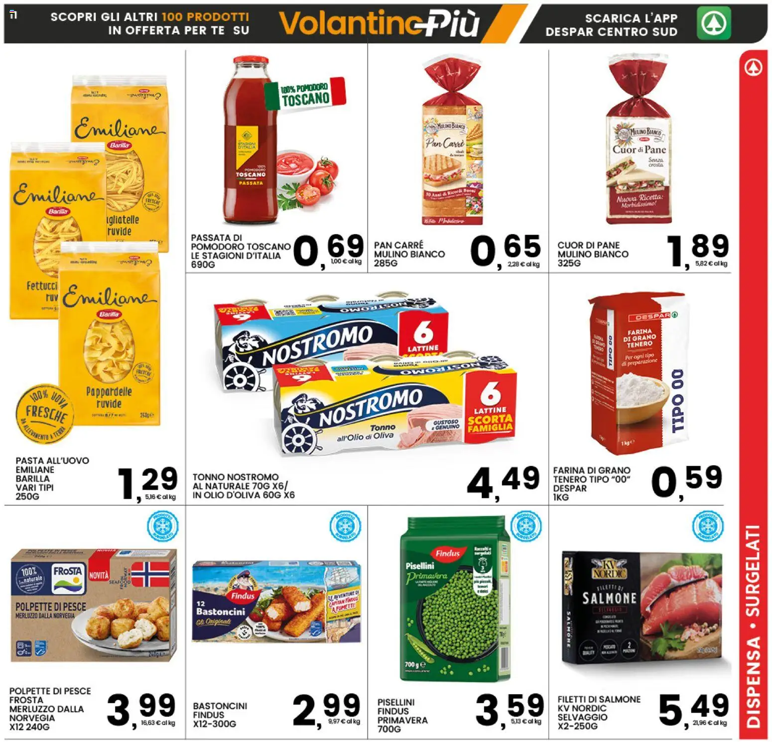 Volantino Interspar del 26.12.2025 | Pagina: 11 | Prodotti: Pane, Merluzzo, Pomodoro, Olio