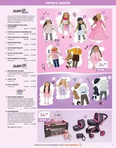 PUPPE BLOND MIT EINHORNKLEID, Puppe mit Einhornkleid, 45 cm groß. Arme, Beine, Kopf und Augen sind beweglich. ab 27.10.2025 gültig | Seite: 59