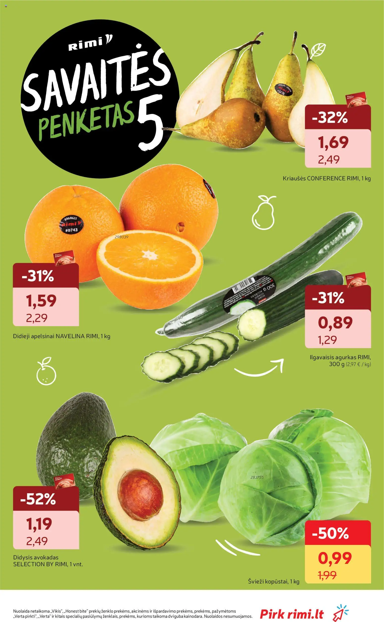 Rimi akcijos nuo 25.11.2025 | Puslapis: 13 | Prekių: Agurkas, Apelsinai