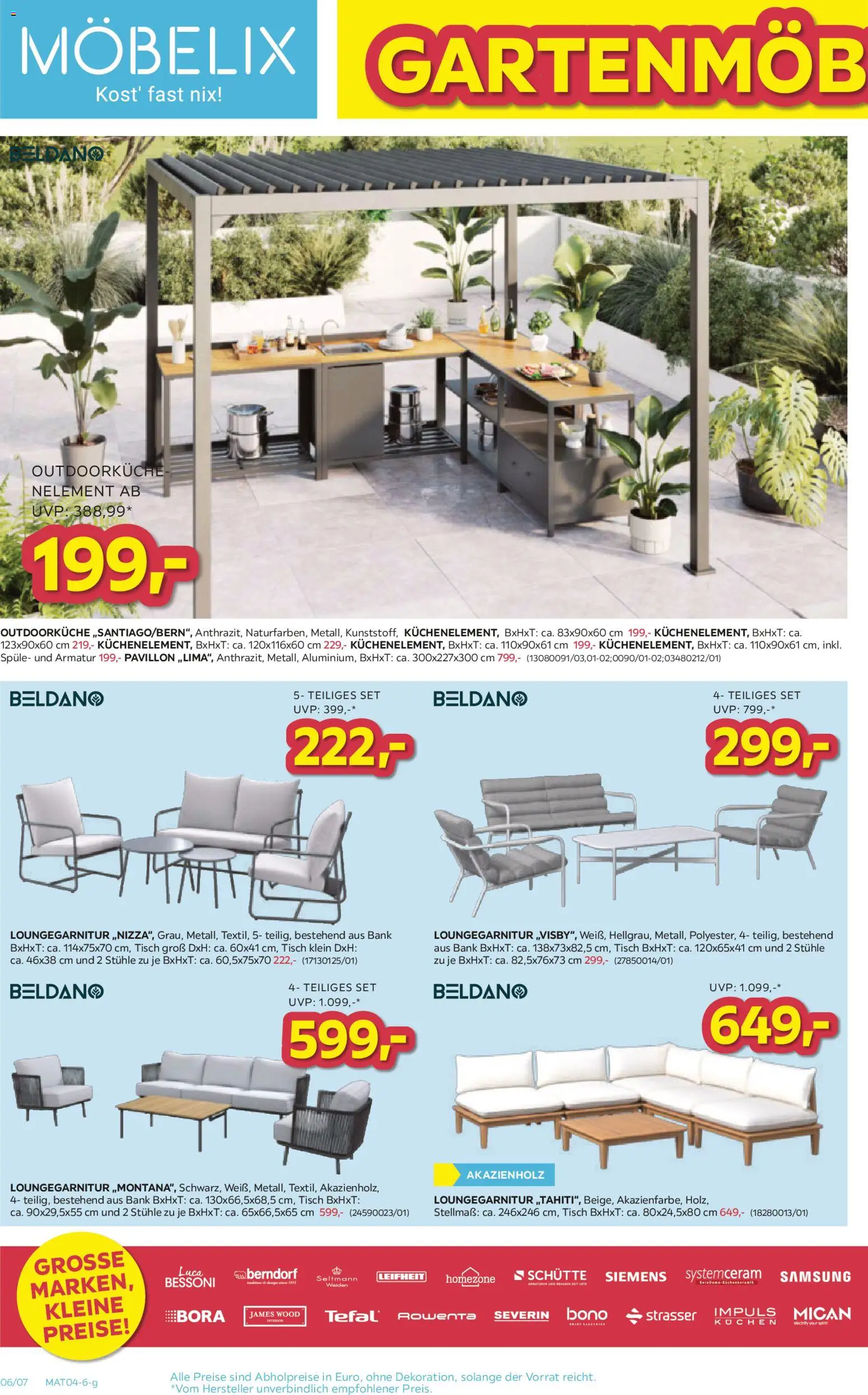 Möbelix Angebote gültig ab 06.04.2026 | Seite: 6 | Produkte: Tisch, Samsung