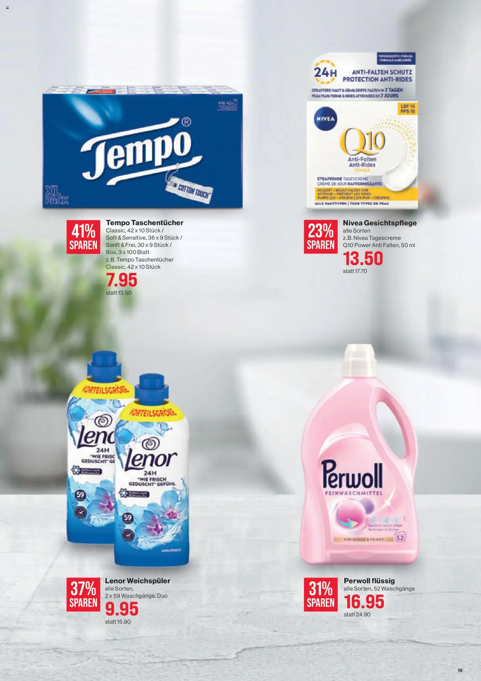 SPAR Aktionen – gültig ab 13.11.2025 | Seite: 19 | Produkte: Weichspüler, Tagescreme