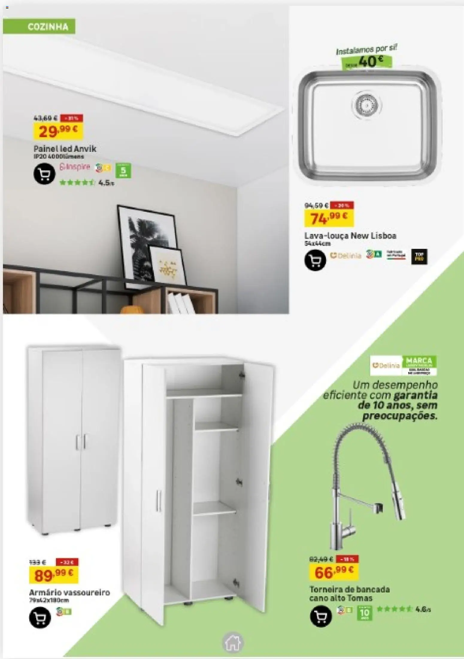 Leroy Merlin Madeira │ válido de 15.01.2026 | Página: 12 | Produtos: Armário, Bancada, Torneira