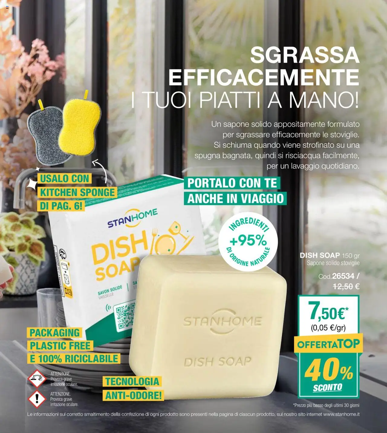 Volantino Stanhome del 05.08.2025 | Pagina: 19 | Prodotti: Spugna, Sapone, Tè