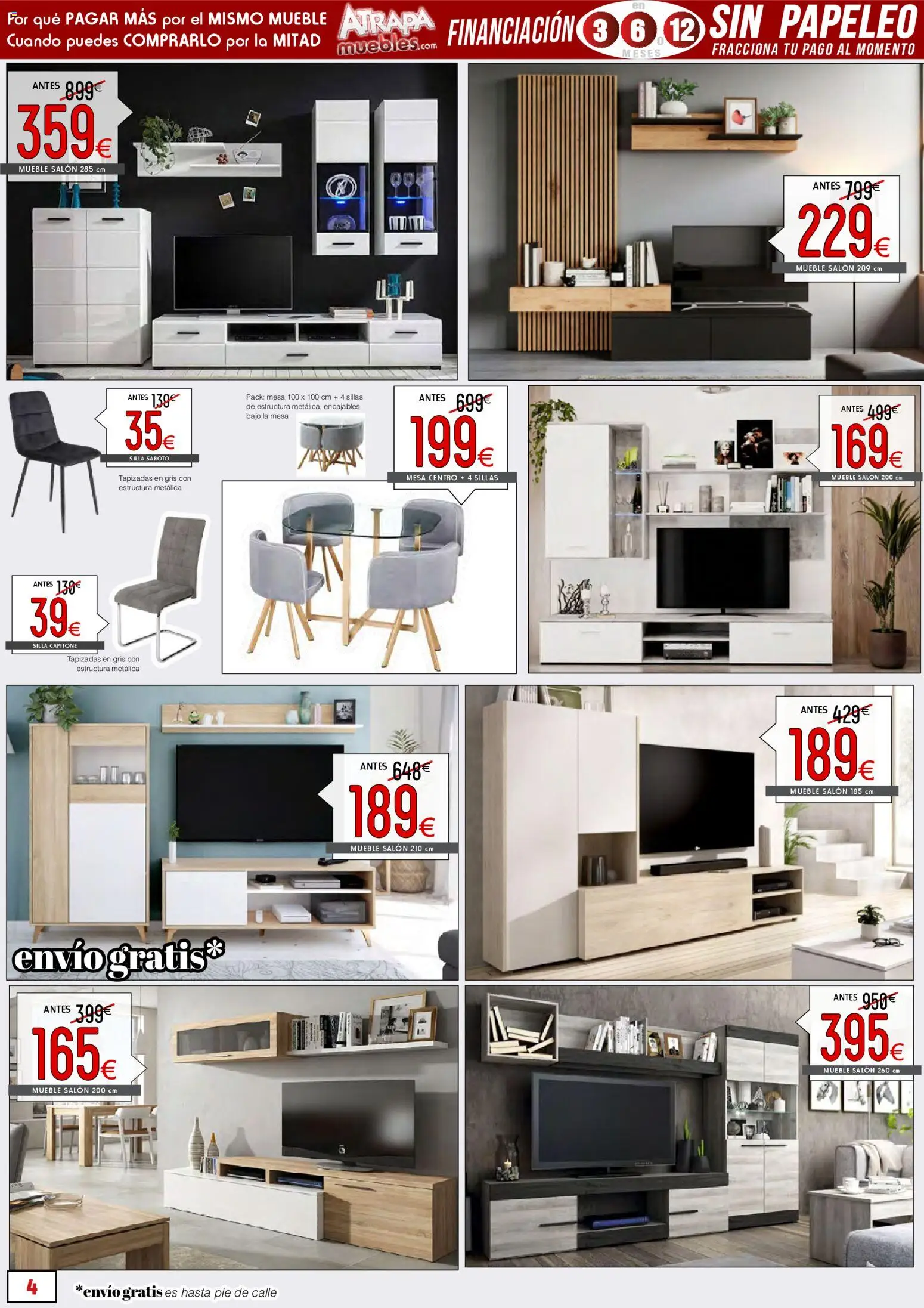 Atrapa Muebles - Black Friday │ válido desde el 01.11.2025 | Página: 4 | Productos: Mesa, Silla
