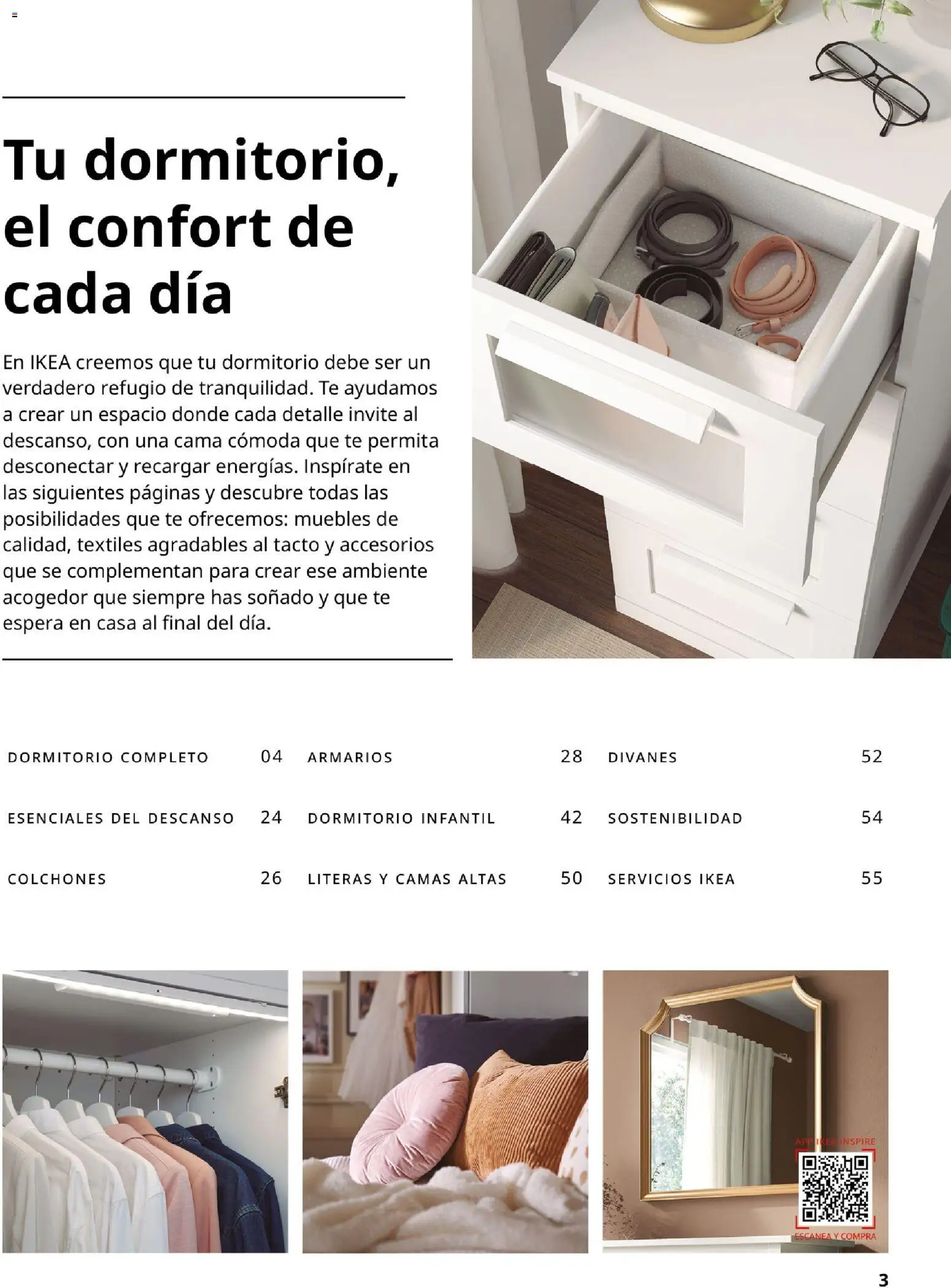 Catálogo IKEA Dormitorios │ válido desde el 01.02.2026 | Página: 3 | Productos: Té, Muebles, Cama