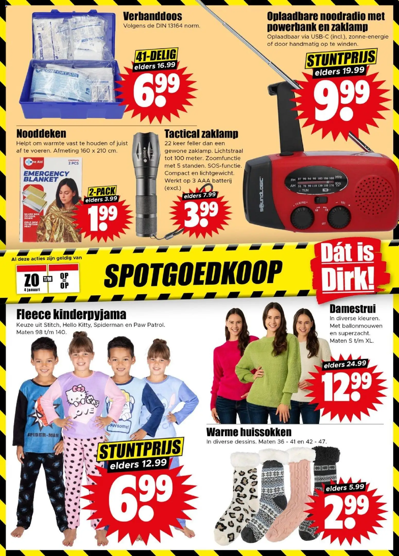 {H1} | Pagina: 31 | Producten: Kinderpyjama, Zaklamp, Batterij