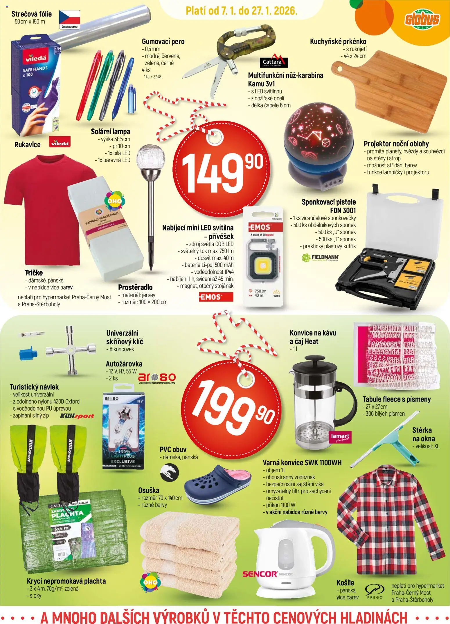 Globus leták - Brno od 07.01.2026 | Strana: 14 | Produkty: Kufřík, LED svítilna, Osuška, Prostěradlo