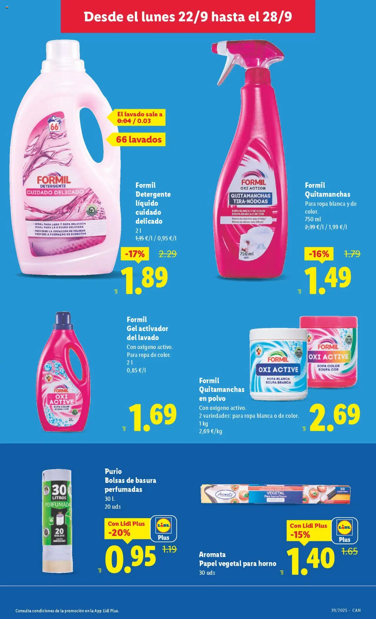 Lidl - Canarias │ válido desde el 22.09.2025 | Página: 17 | Productos: Polvo, Detergente, Ropa, Horno