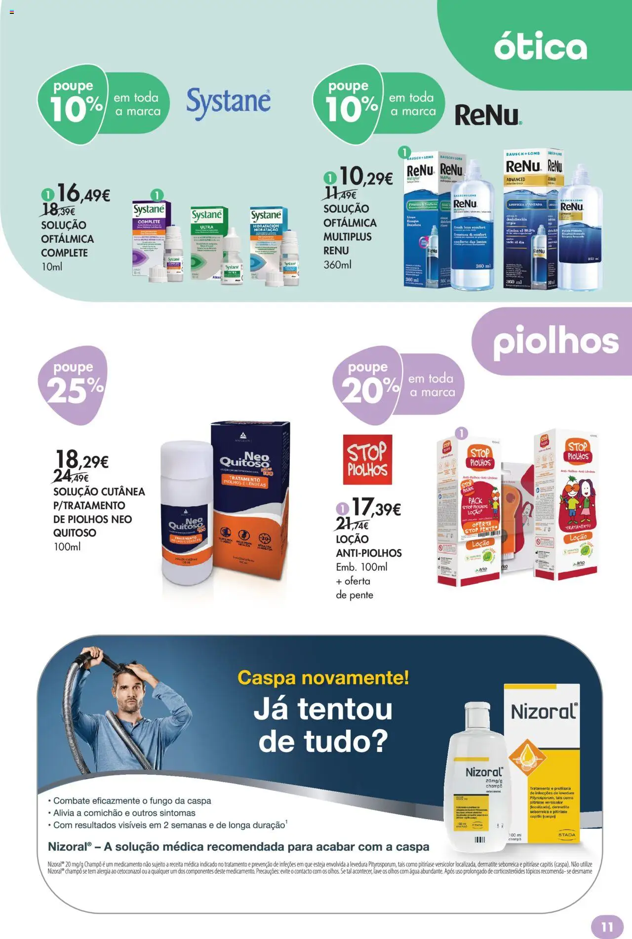 Pingo Doce - Bem Estar Especial Beleza Lojas │ válido de 23.09.2025 | Página: 11 | Produtos: Agua, Pente, Shampoo