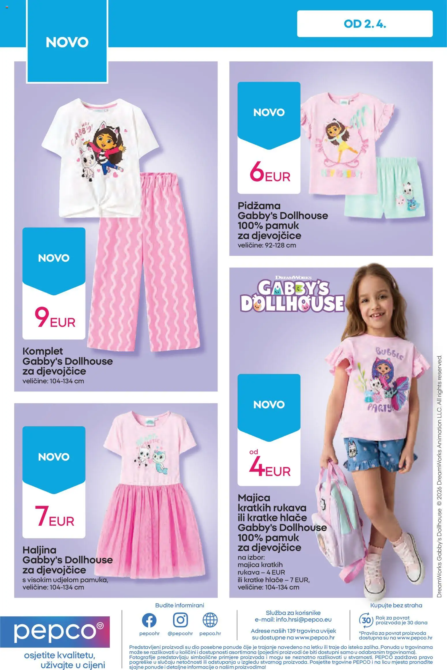 Pepco katalog | vrijedi od 02.04.2026 | Stranica: 10 | Proizvodi: Majica, Hlače, Kratke hlače, Haljina