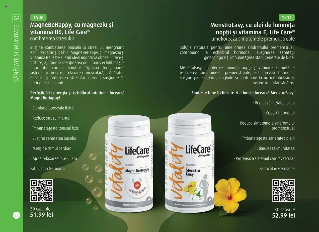 Noul catalog Life Care – valabil de la 01.10.2025 | Pagină: 38 | Produse: Ulei