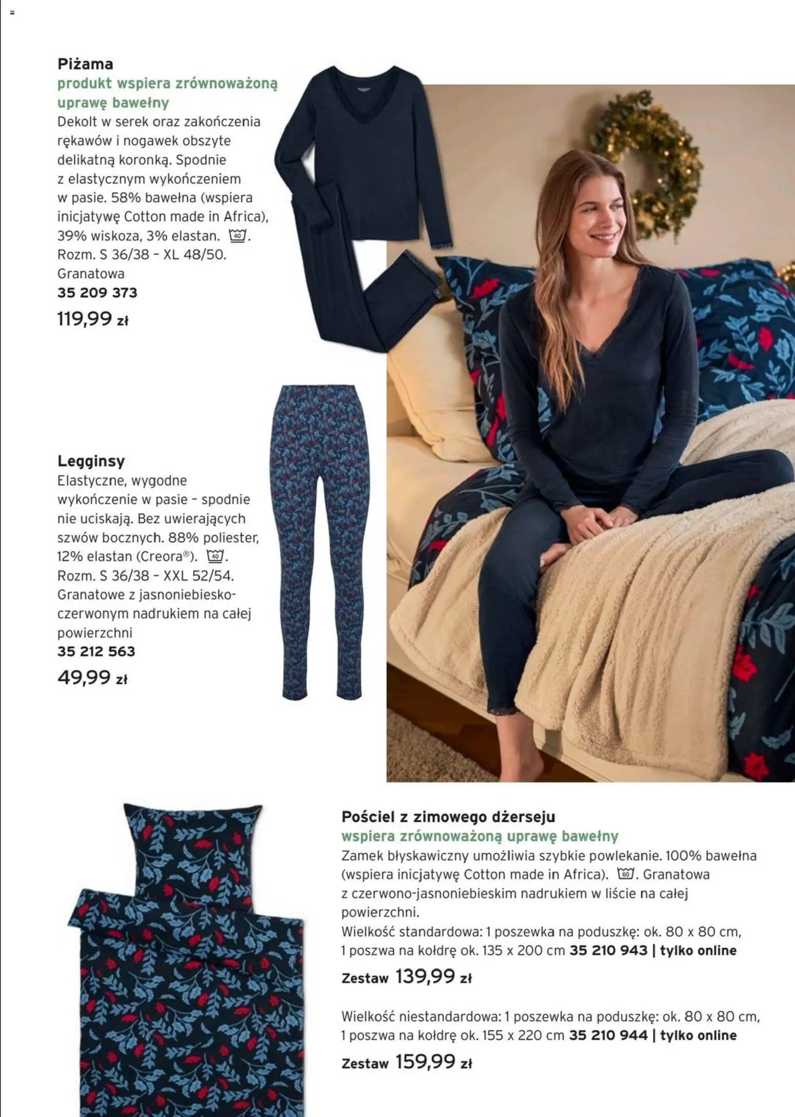 Tchibo promocje od 12.11.2025 | Strona: 10 | Produkty: Pościel, Piżama, Legginsy, Serek