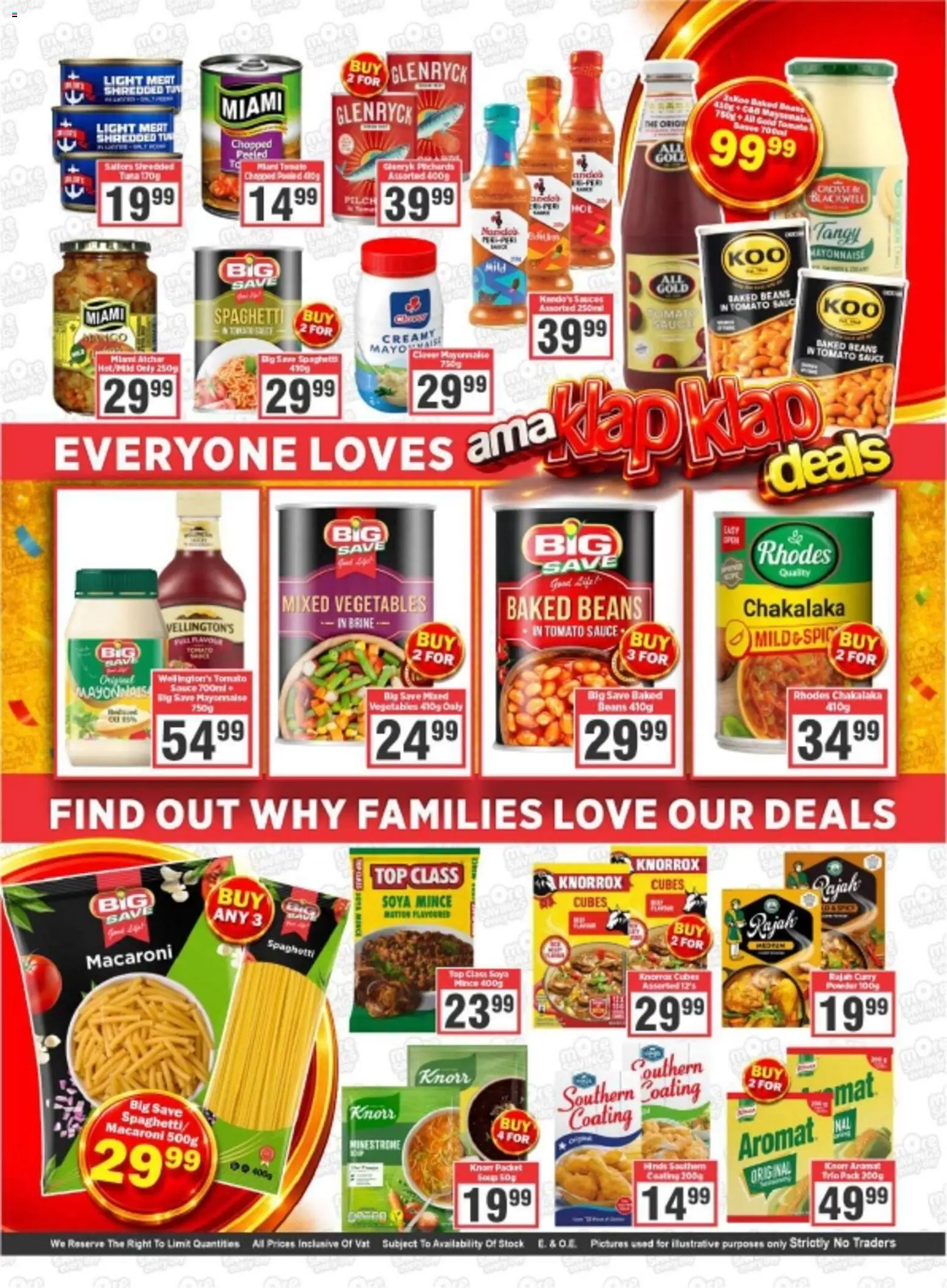 New Big Save catalogue – valid from 25.02.2026 | Page: 7 | Products: Tap, Tomato sauce, Soya mince, Sauce