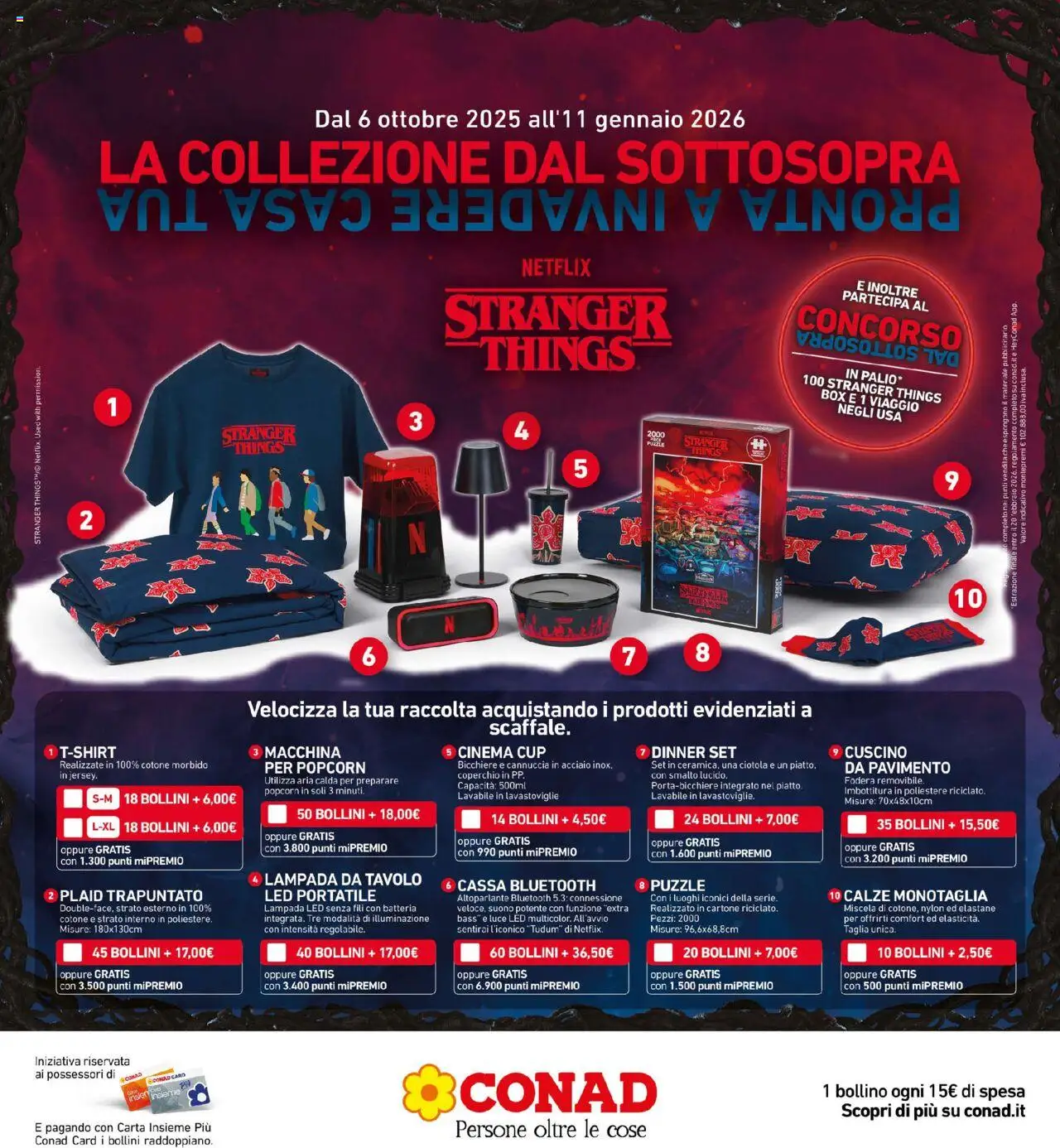 Volantino Conad del 08.10.2025 | Pagina: 25 | Prodotti: Plaid, Lavastoviglie, Speaker, Ciotola