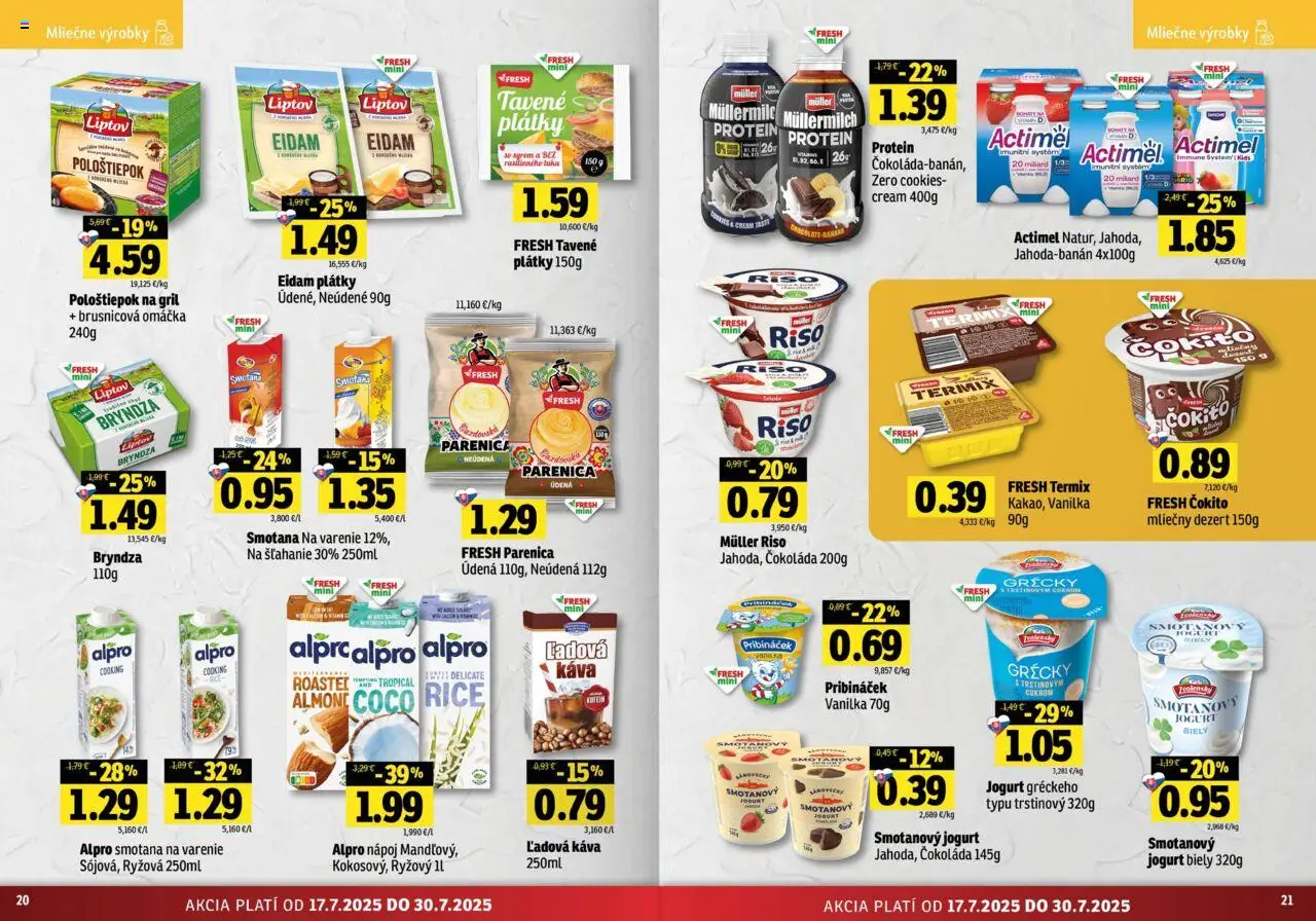 Fresh Východné Slovensko │ platný od 17.07.2025 | Strana: 11 | Produkty: Gril, Káva, Protein, Alpro