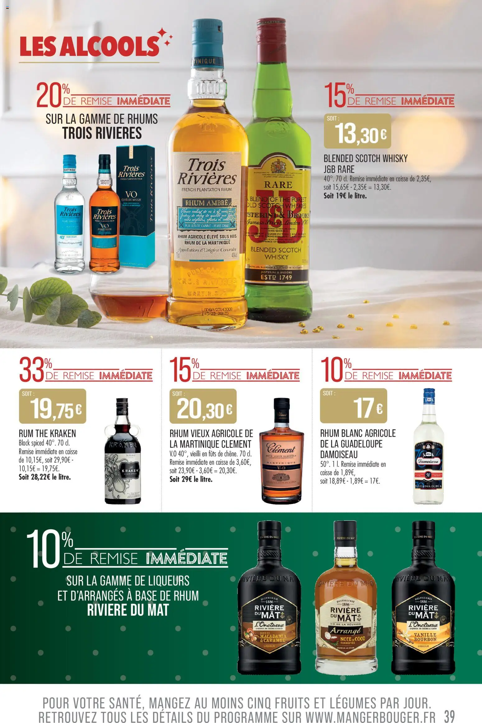 {H1} | Page: 39 | Produits: Rhum, Thé, Bourbon, Noix