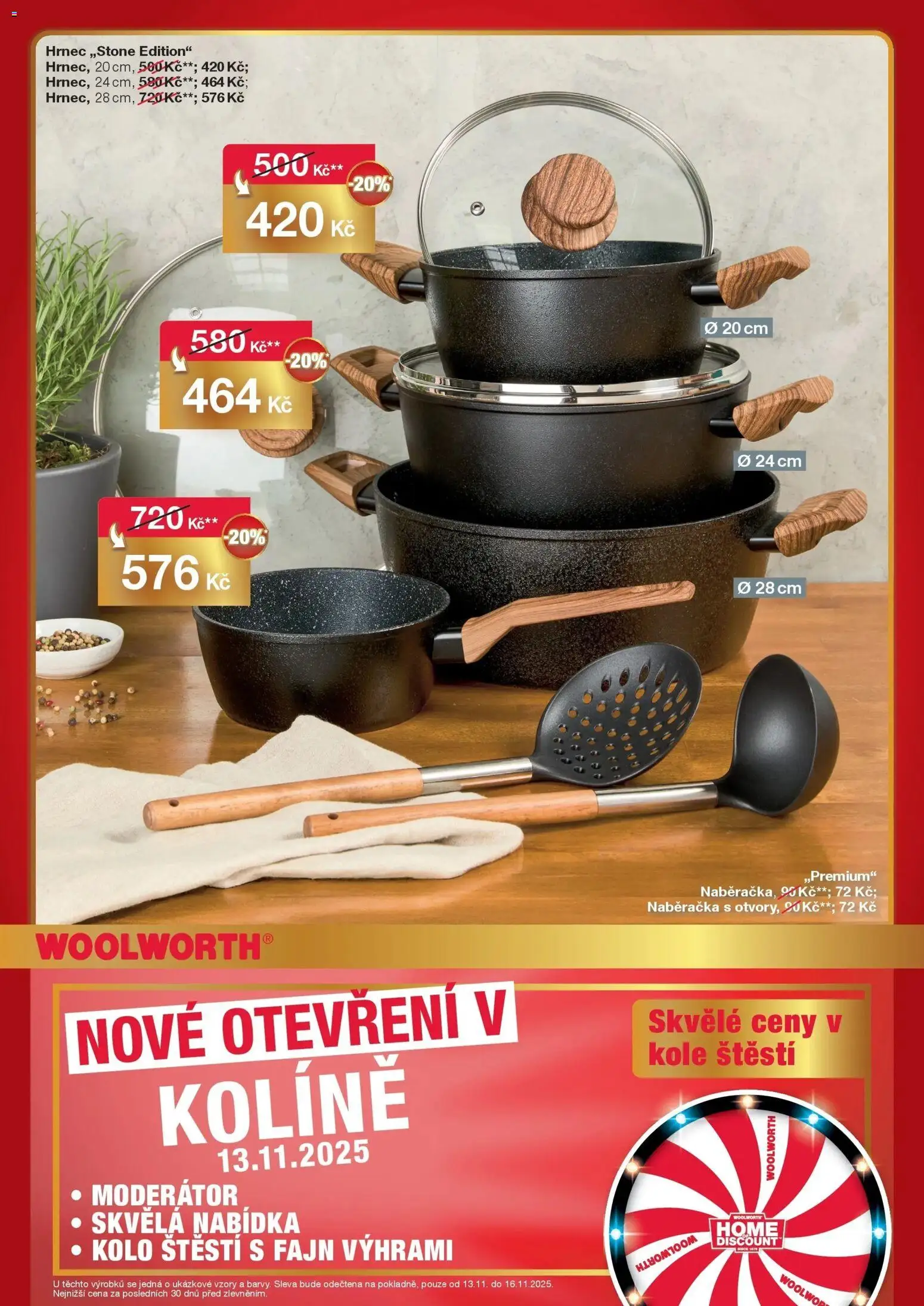 Woolworth leták - Kolín od 13.11.2025 - akční nabídka | Strana: 9 | Produkty: Naběračka, Kolo, Hrnec