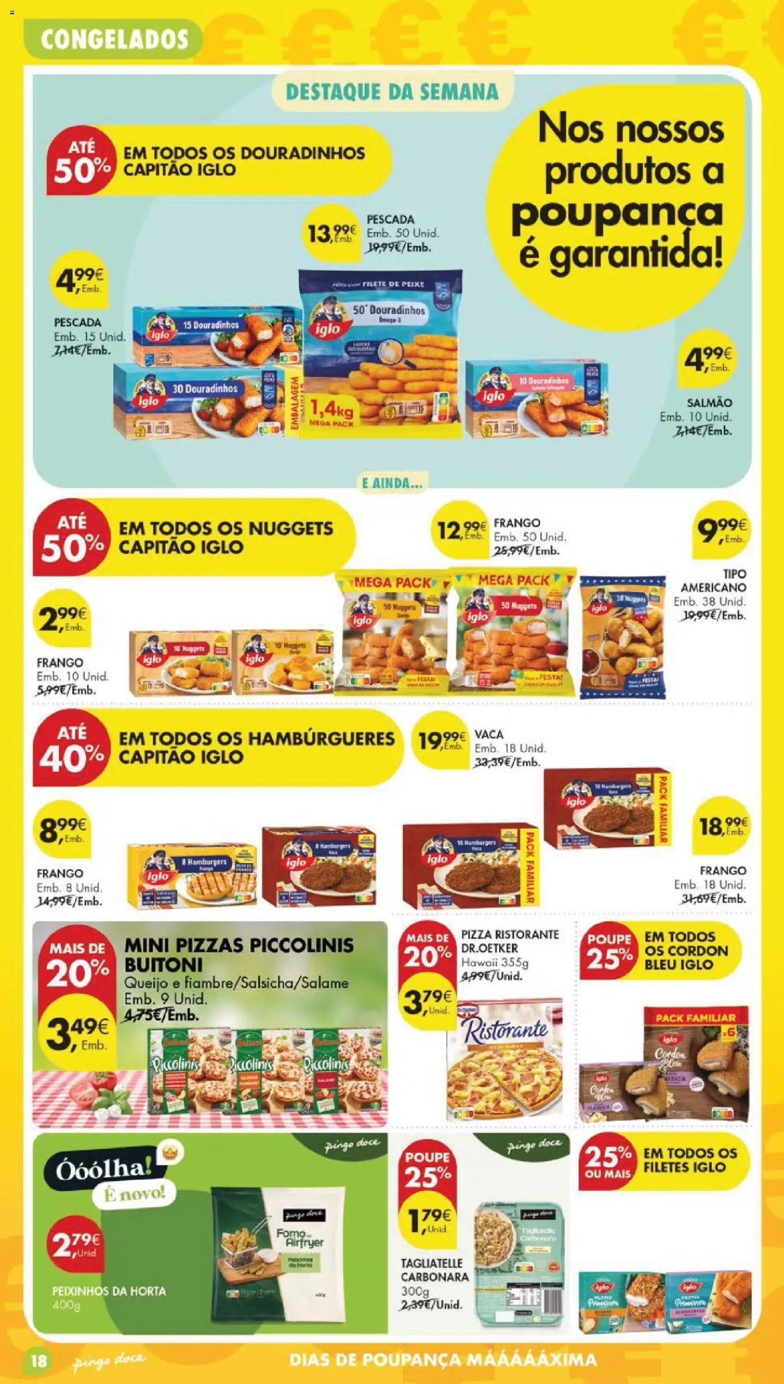 Pingo Doce folheto │ válido de 28.04.2026 | Página: 20 | Produtos: Pescada, Salmão, Pizza, Nuggets