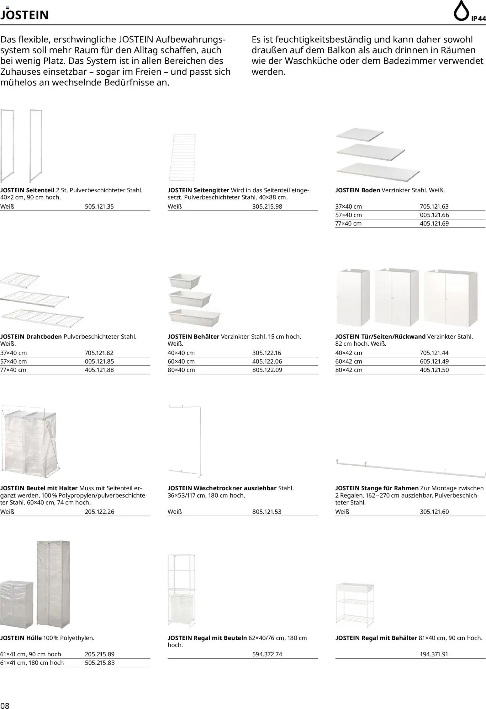 Ikea Hauswirtschaftsraum – gültig ab 01.04.2025 | Seite: 8 | Produkte: Hülle, Regal