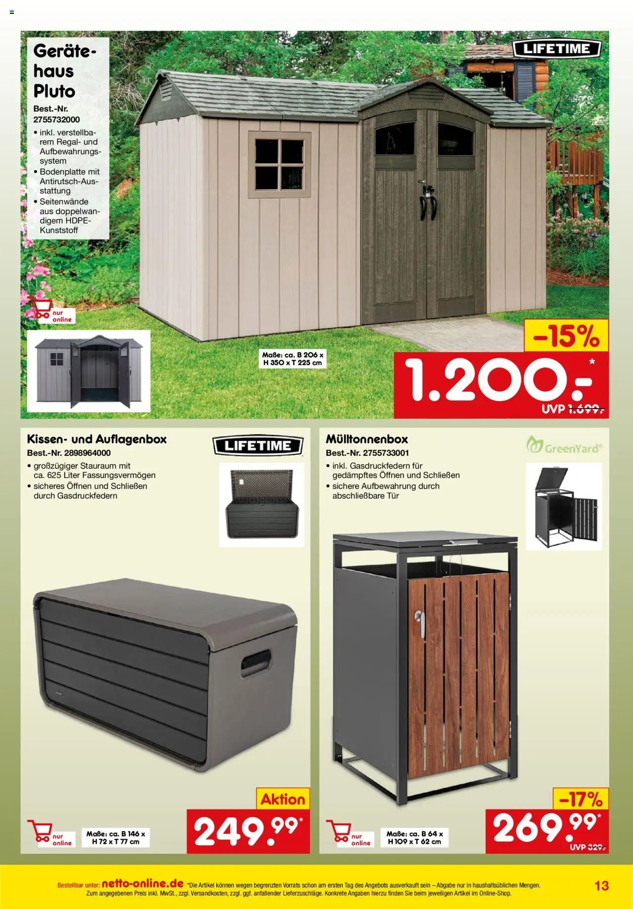 Netto Marken-Discount Online-Angebote Oktober – gültig ab 01.10.2025 | Seite: 13 | Produkte: Kissen, Regal, Tür